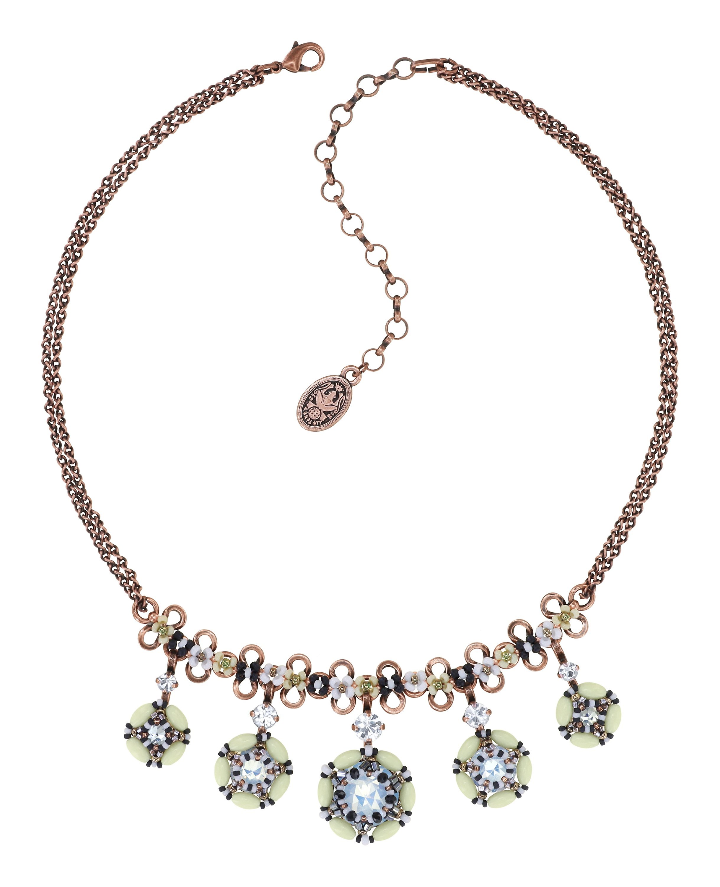 image for Necklace African Kiss Black / White  size M,S