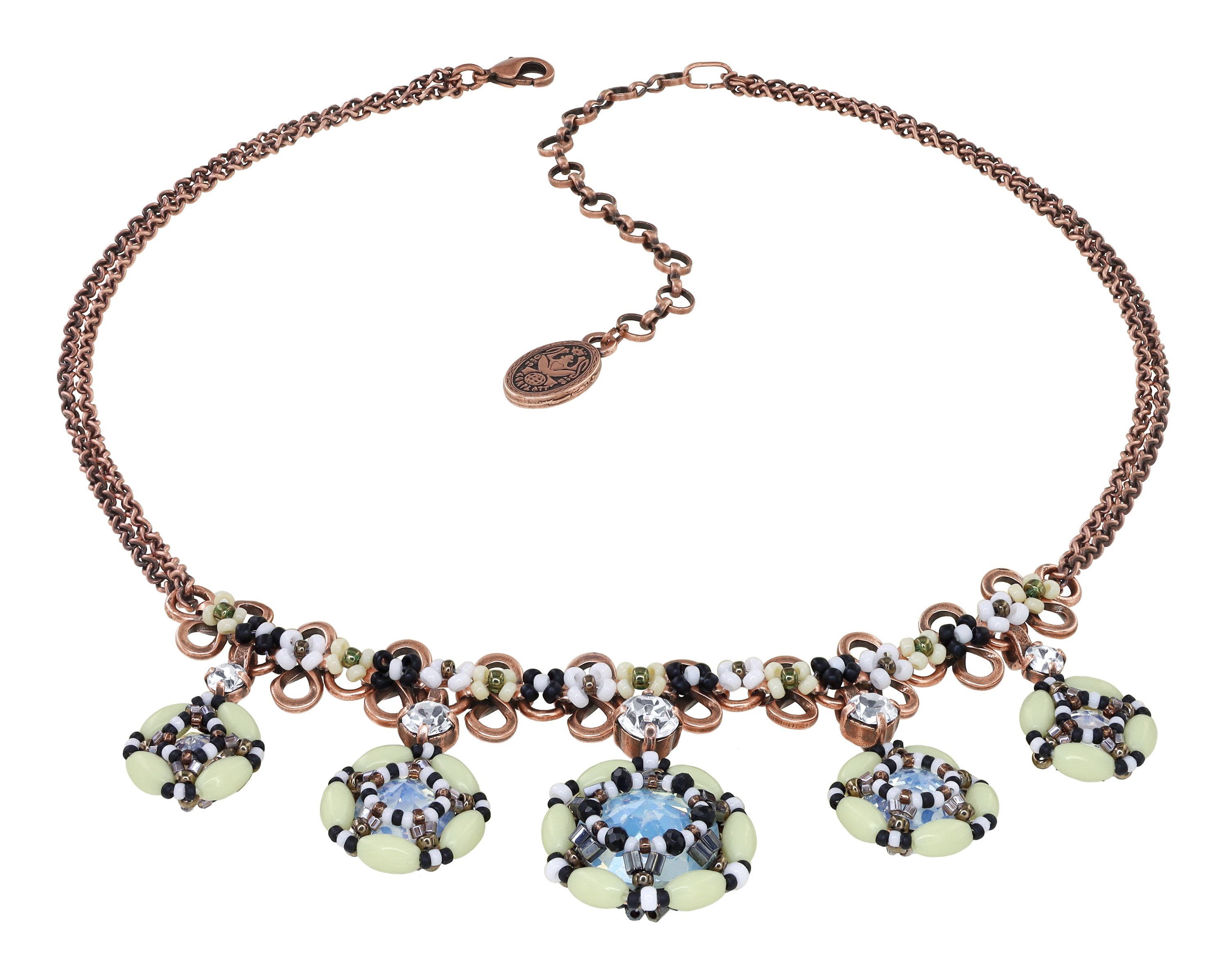 image pour Collier African Kiss Noir / Blanc  size M,S