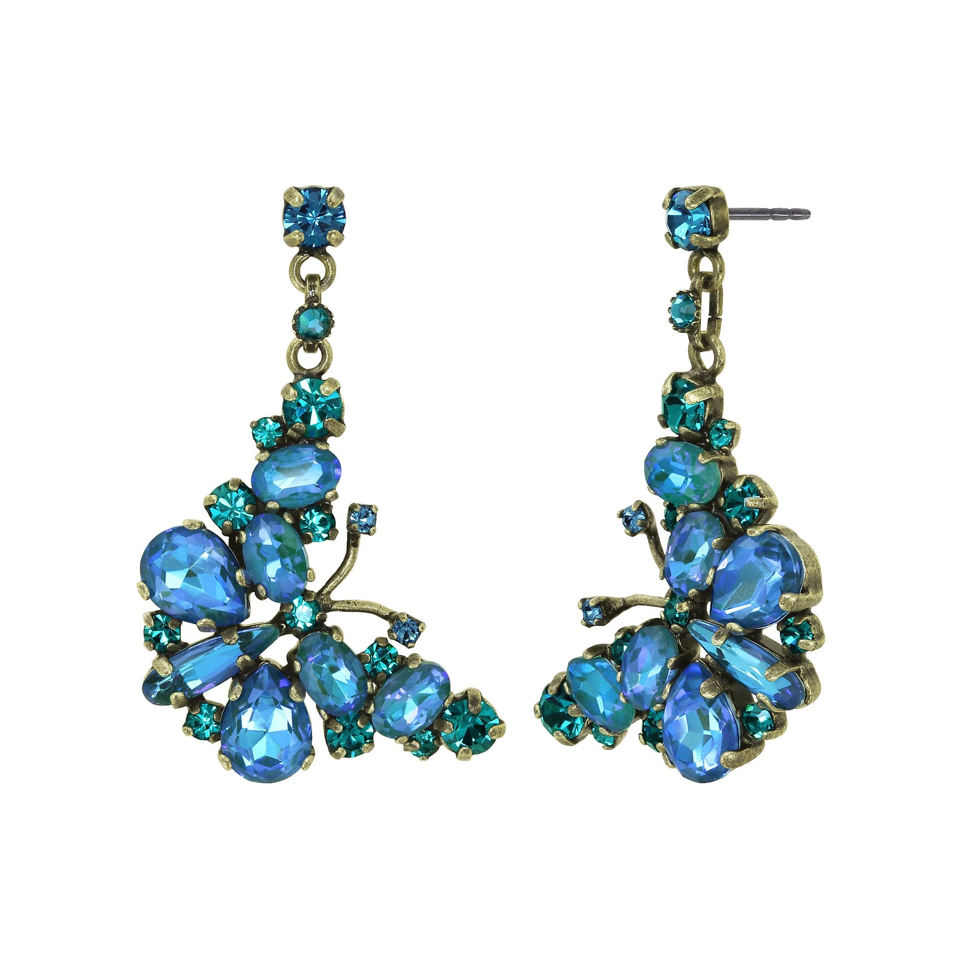 image pour Clou d'oreille pendant Butterfly Dance Bleu  size M