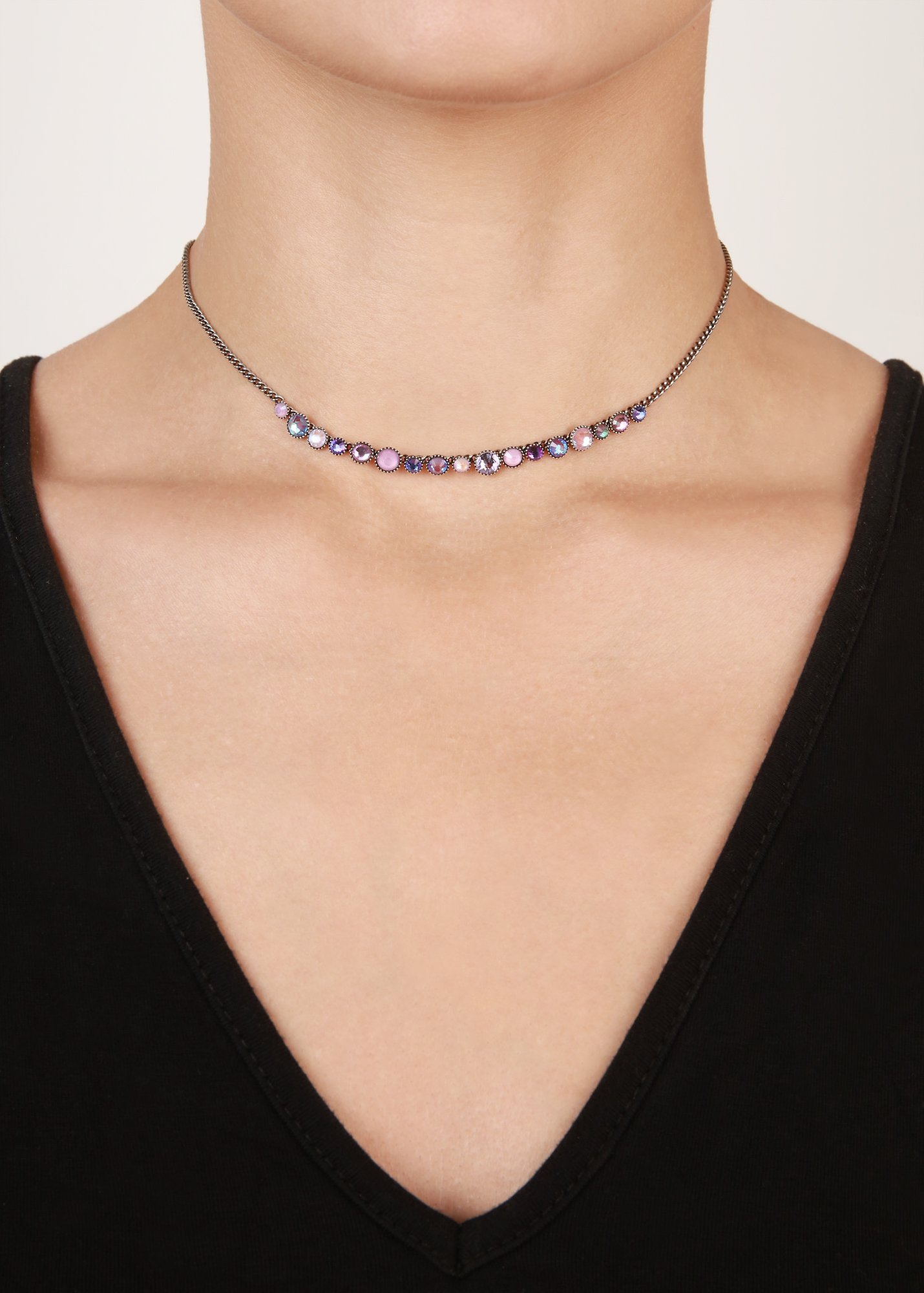 image for Necklace Water Cascade Lila  