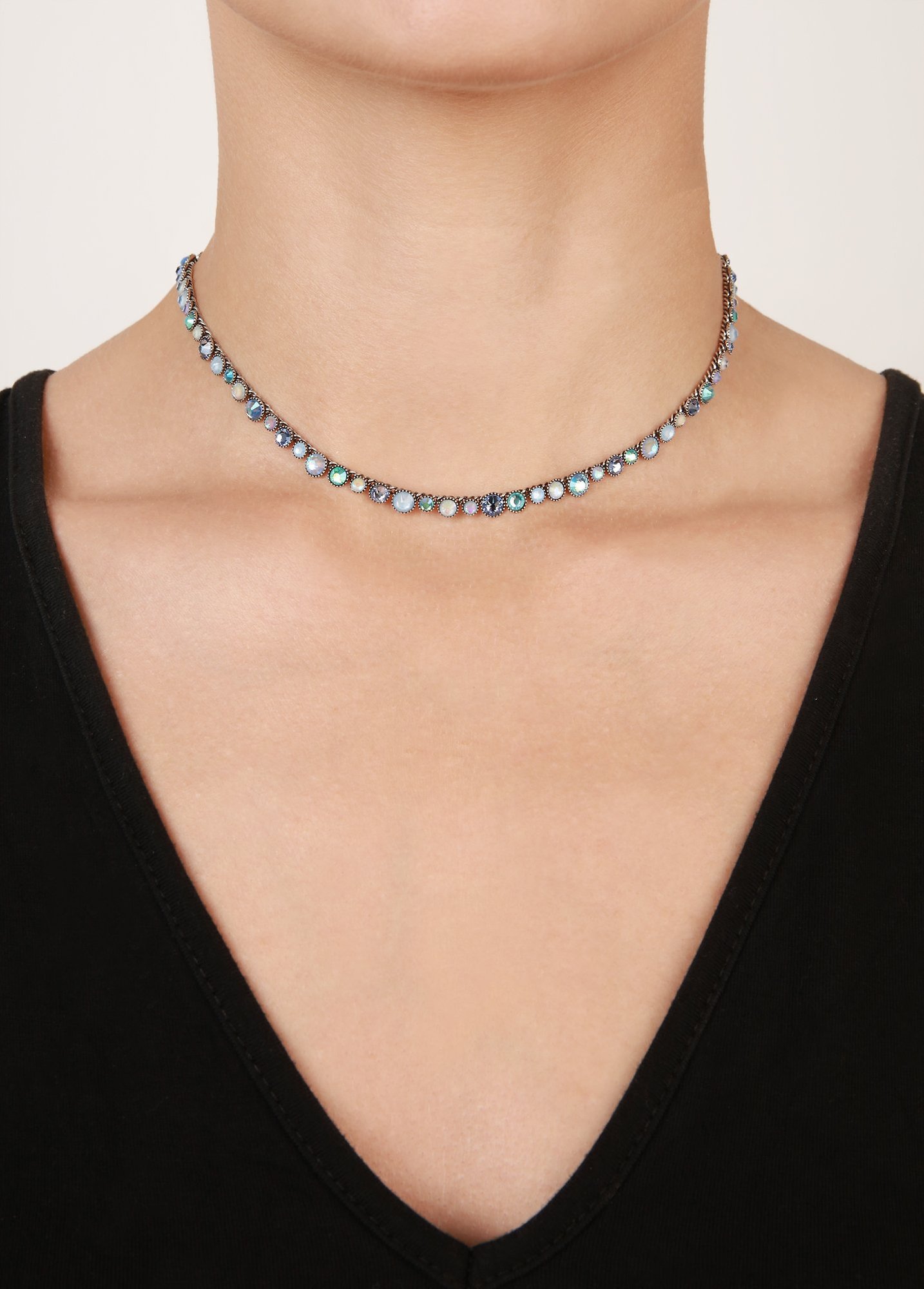 image pour Collier Water Cascade Bleu Clair  