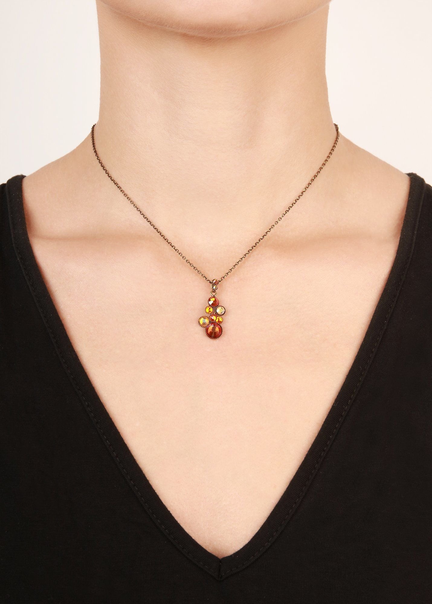 image pour Collier pendant Water Cascade Orange  