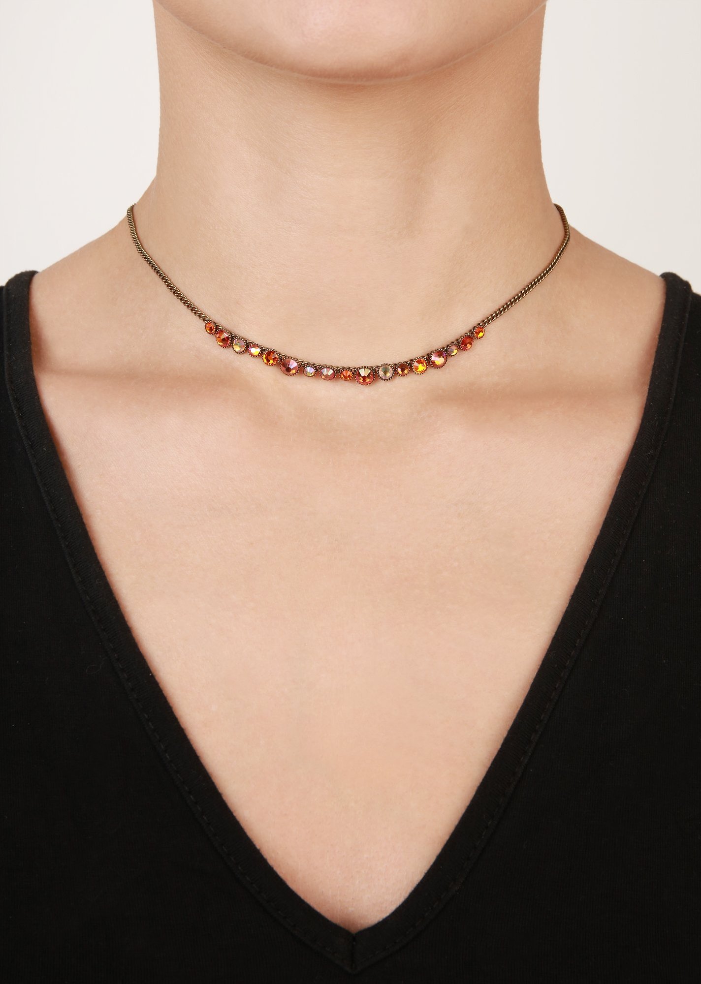 image for Necklace Water Cascade Orange  