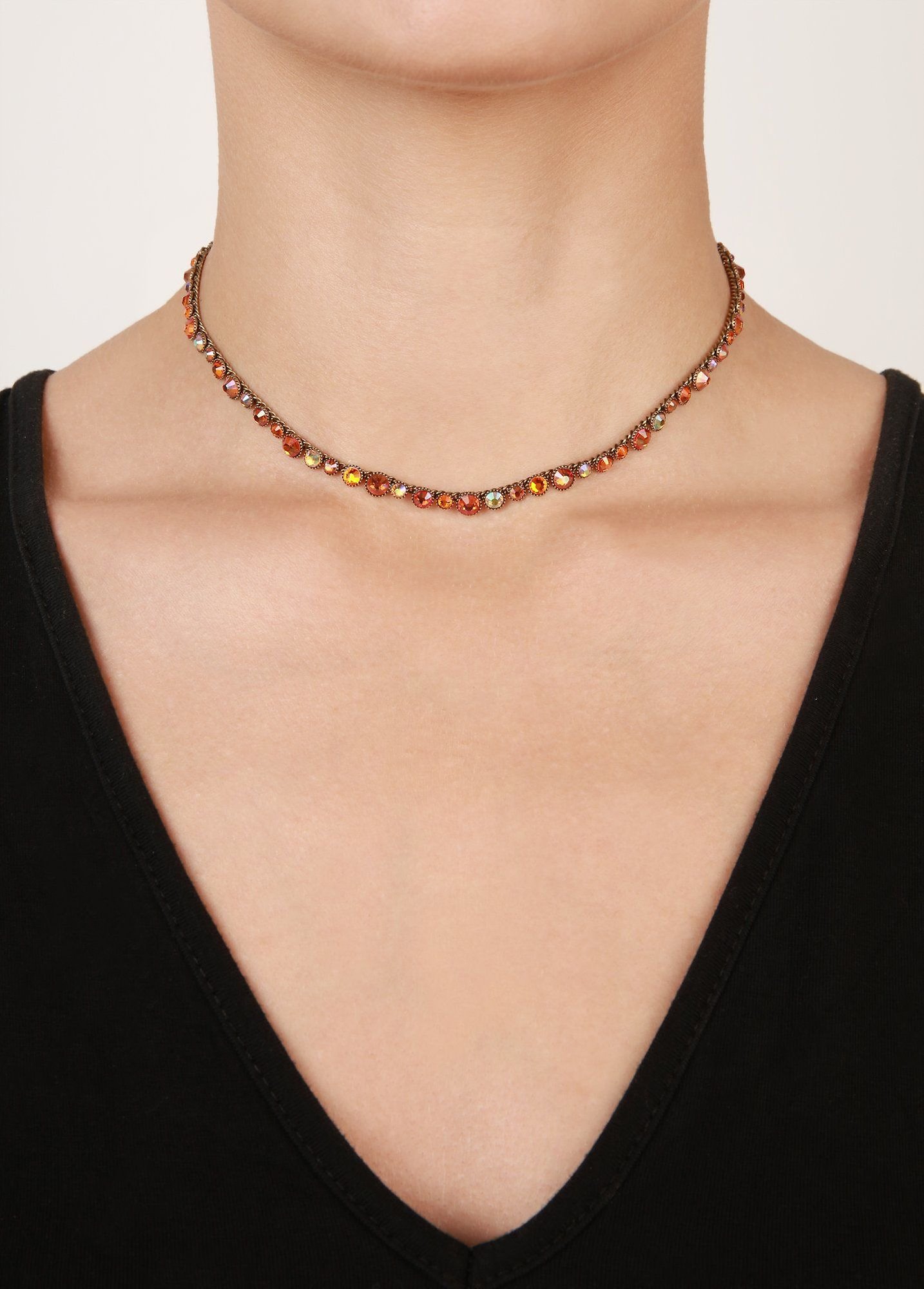 image for Necklace Water Cascade Orange  
