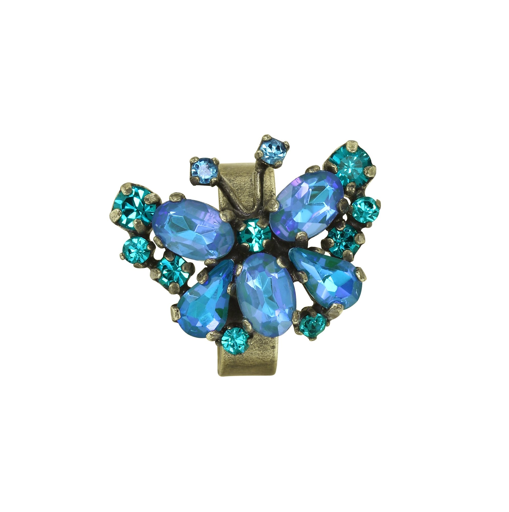 Bild für Ohrklemme Butterfly Dance Blau  Größe S