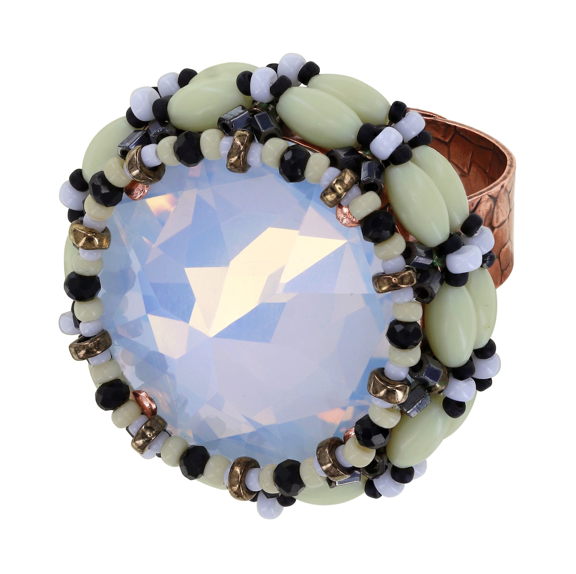 image for Ring African Kiss Black / White  size XL