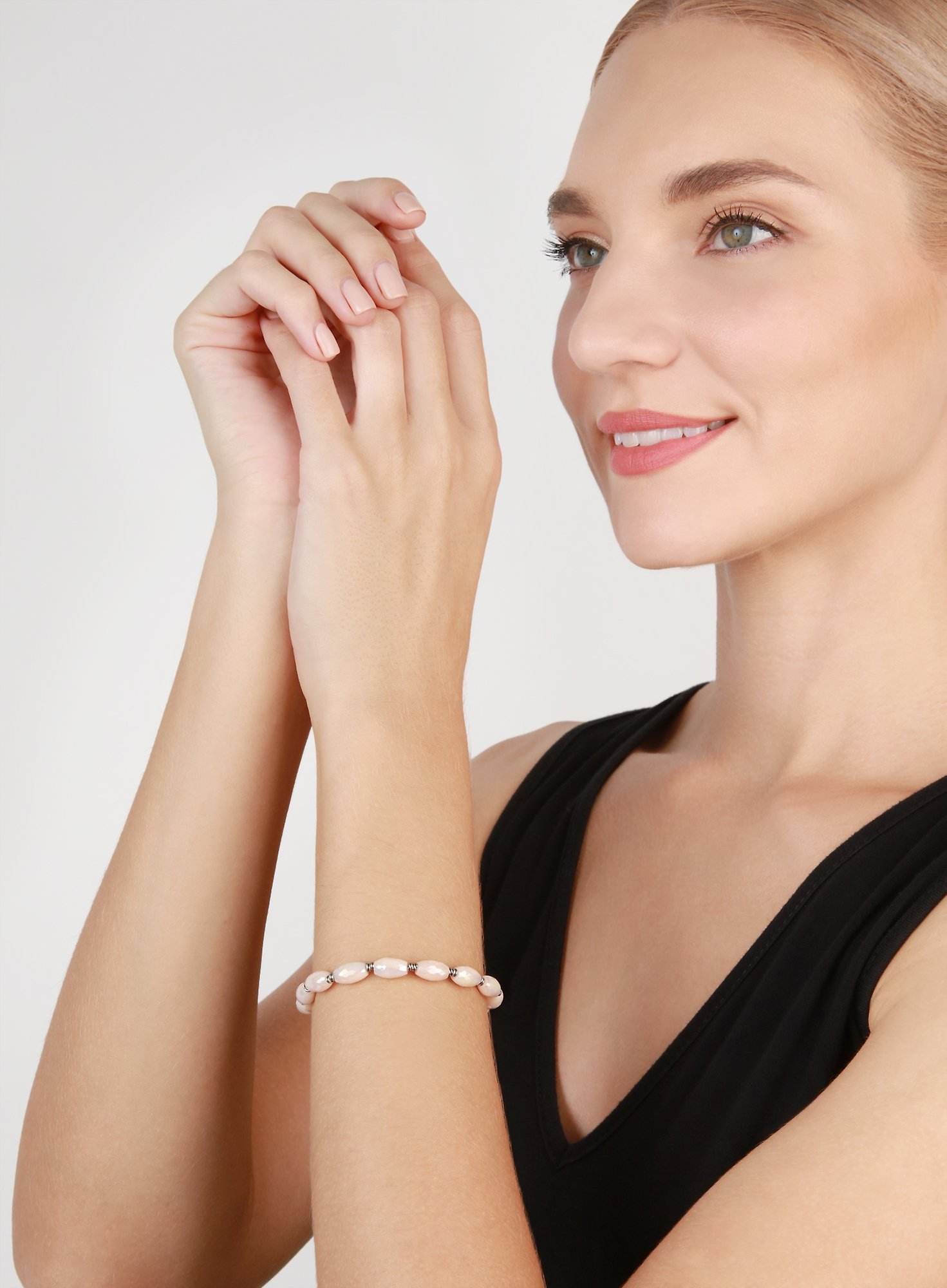 Bild für Armband elastisch Petit Glamour d´Afrique Beige  