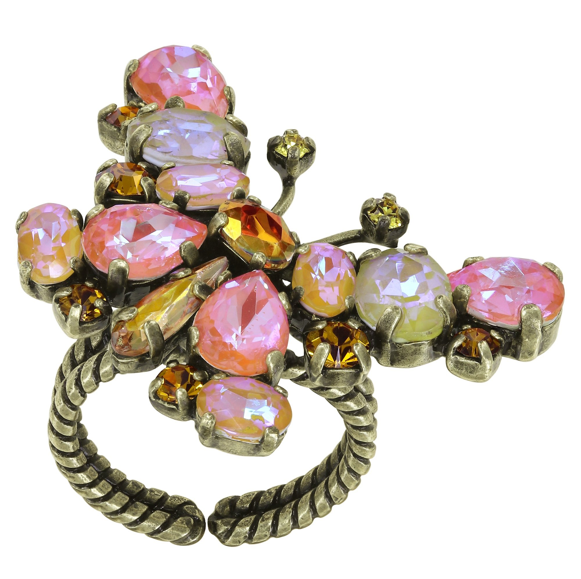 Bild für Ring Butterfly Dance Gelb / Orange  Größe L