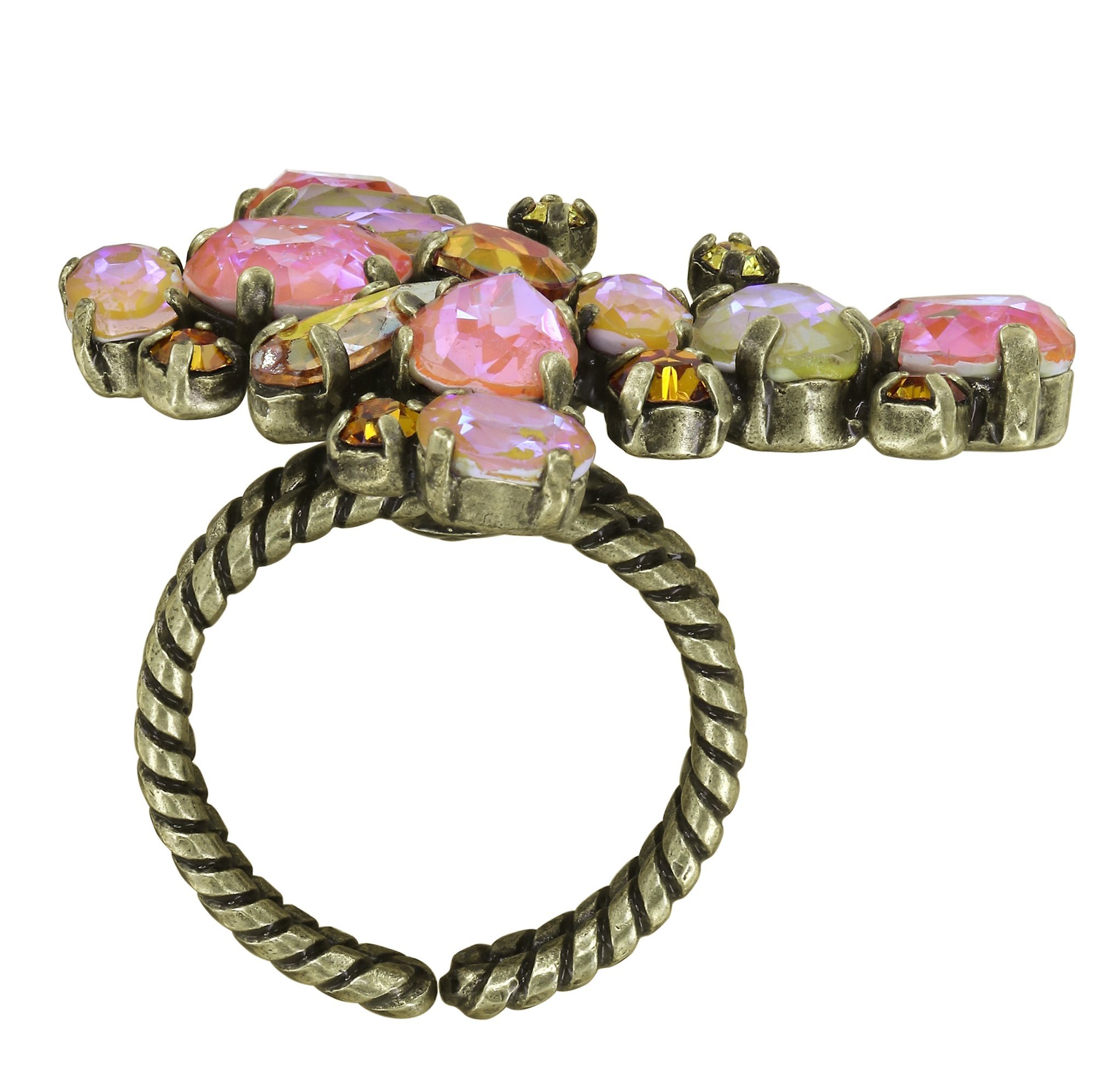 image for Ring Butterfly Dance Yellow / Orange  size L