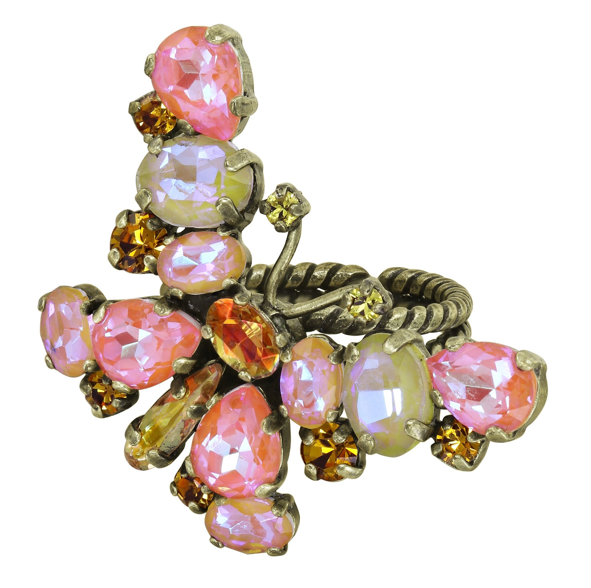 Bild für Ring Butterfly Dance Gelb / Orange  Größe L