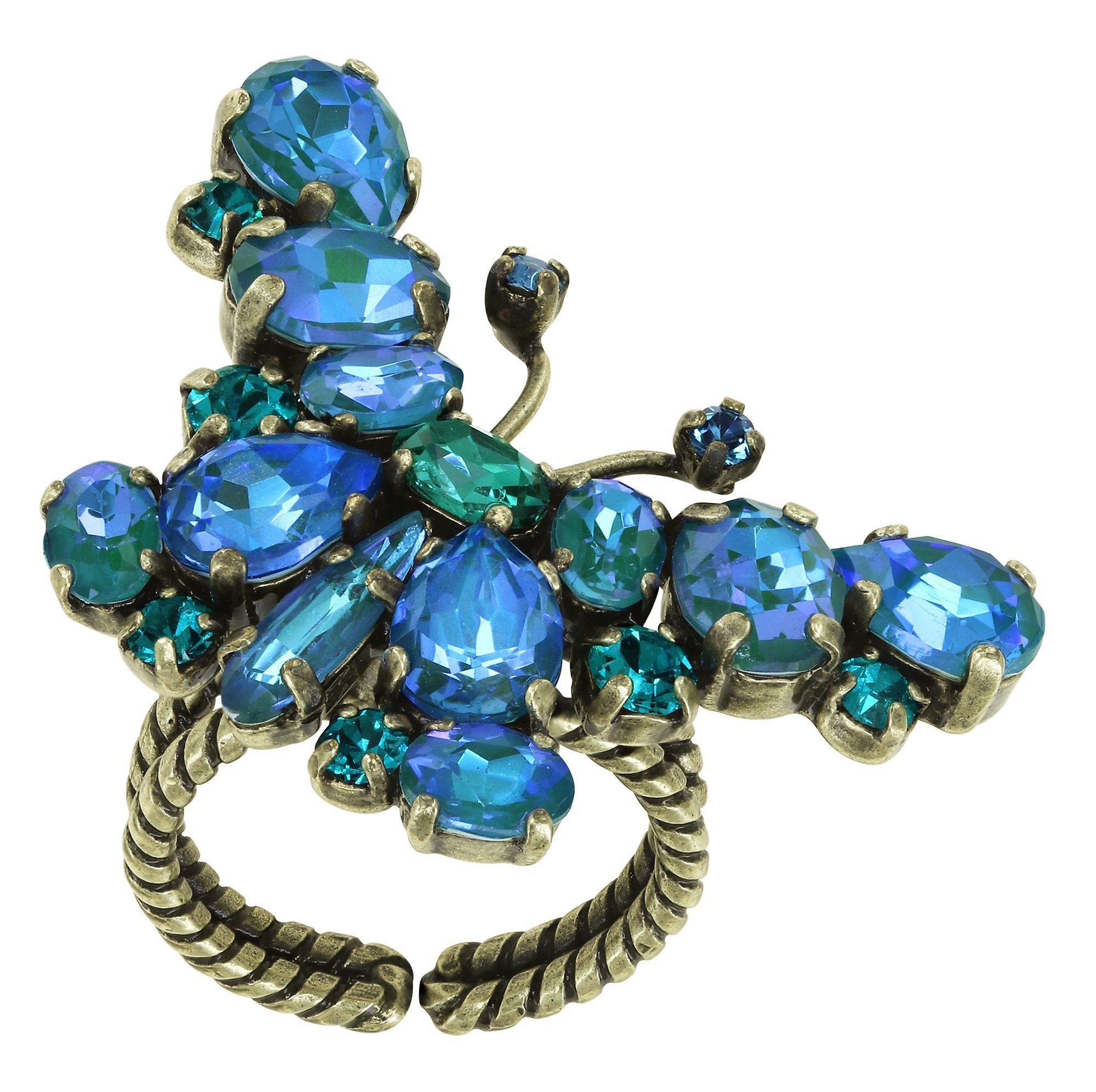 image for Ring Butterfly Dance Blue  size L
