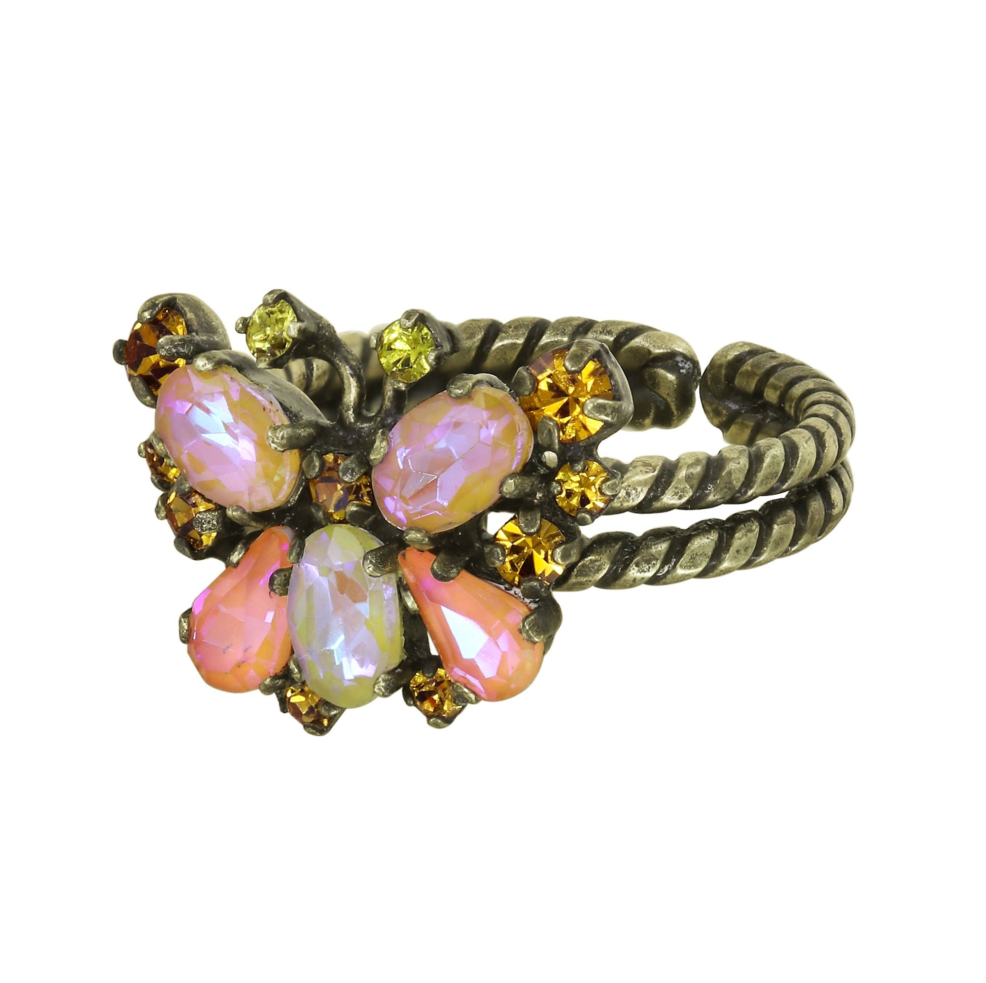 Bild für Ring Butterfly Dance Gelb / Orange  Größe S