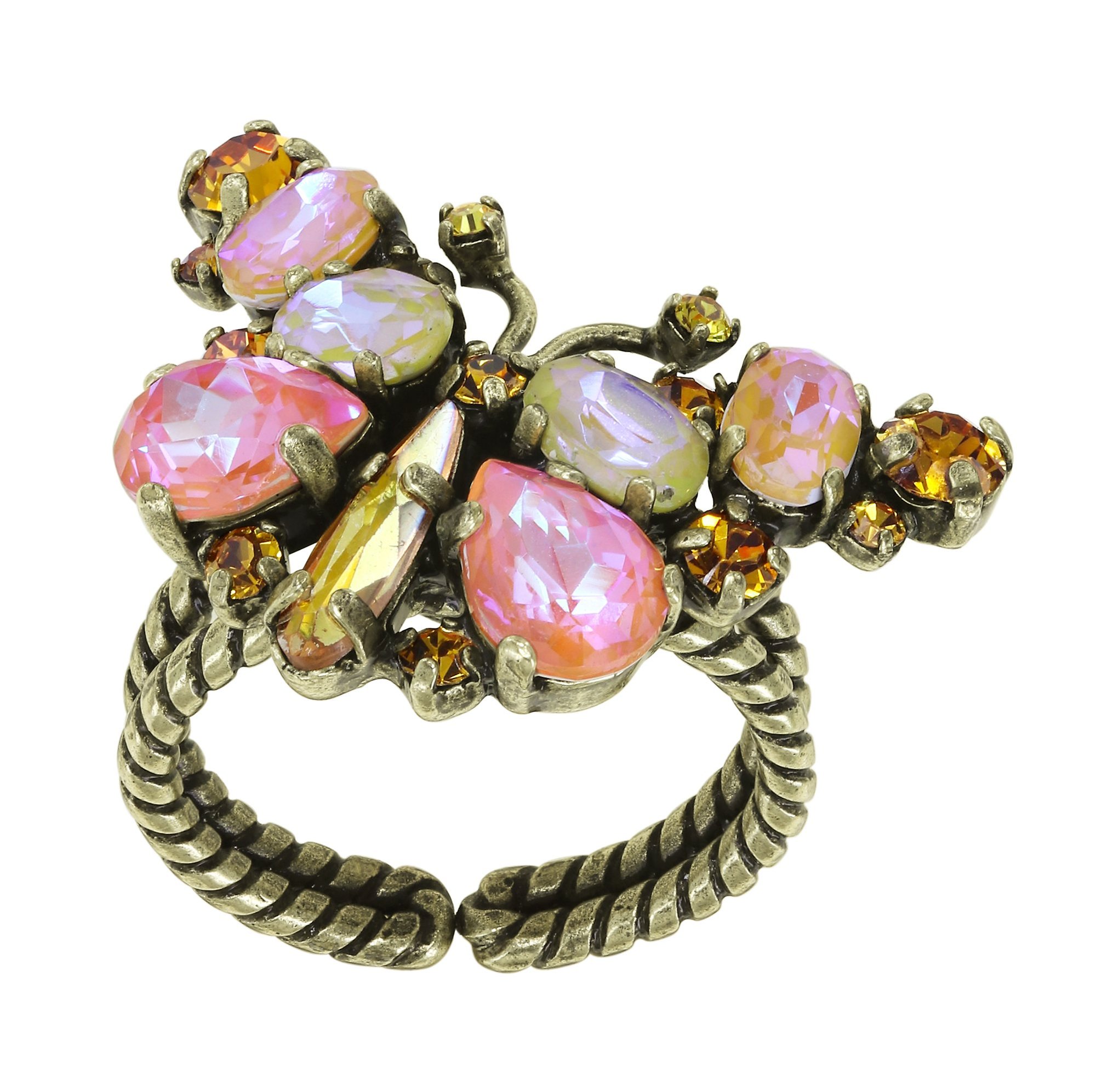 Bild für Ring Butterfly Dance Gelb / Orange  Größe M