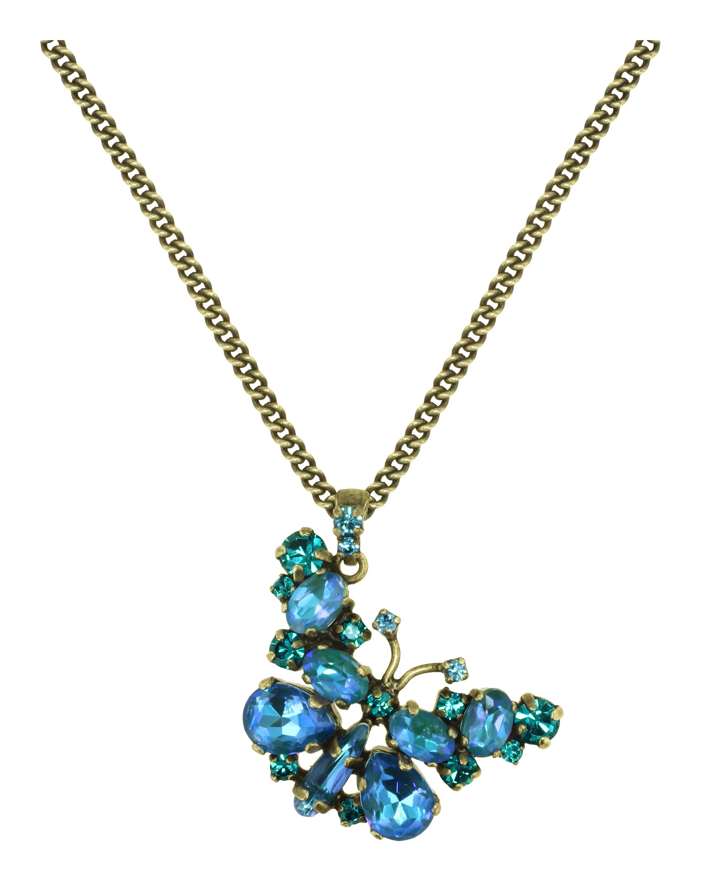 image pour Collier pendant Butterfly Dance Bleu  size M