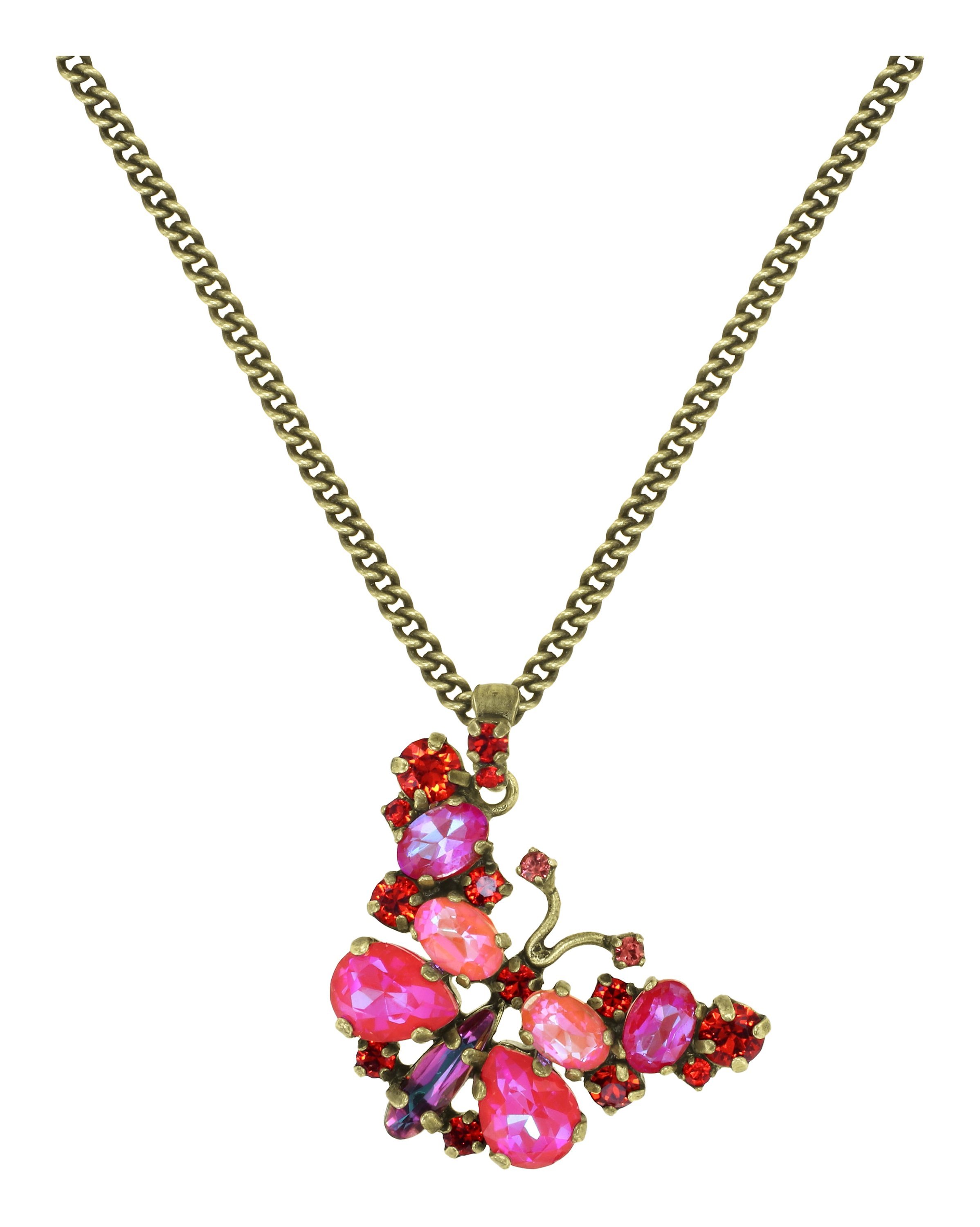 image pour Collier pendant Butterfly Dance Rouge  size M