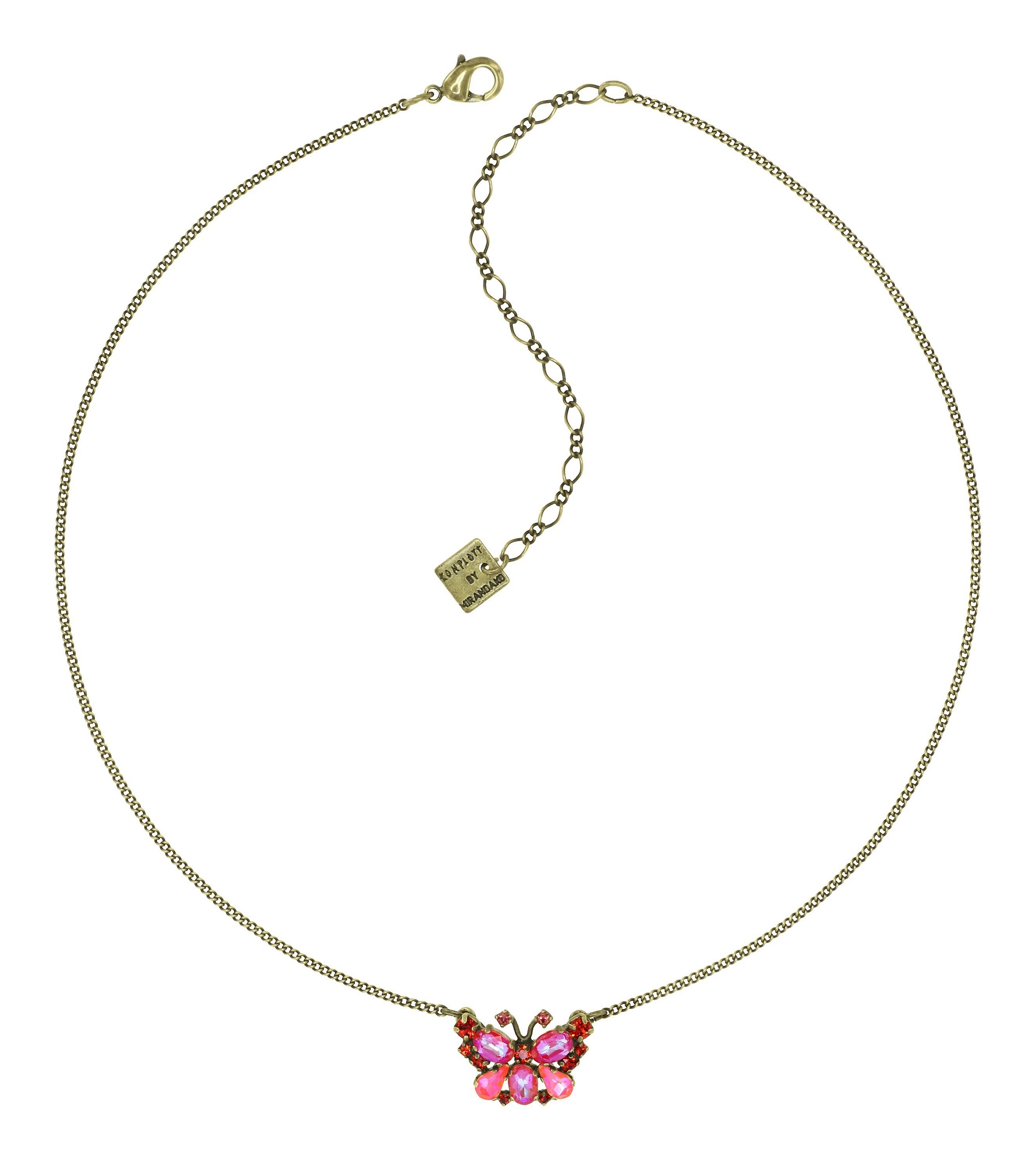 Bild für Halskette Butterfly Dance Rot  Größe S