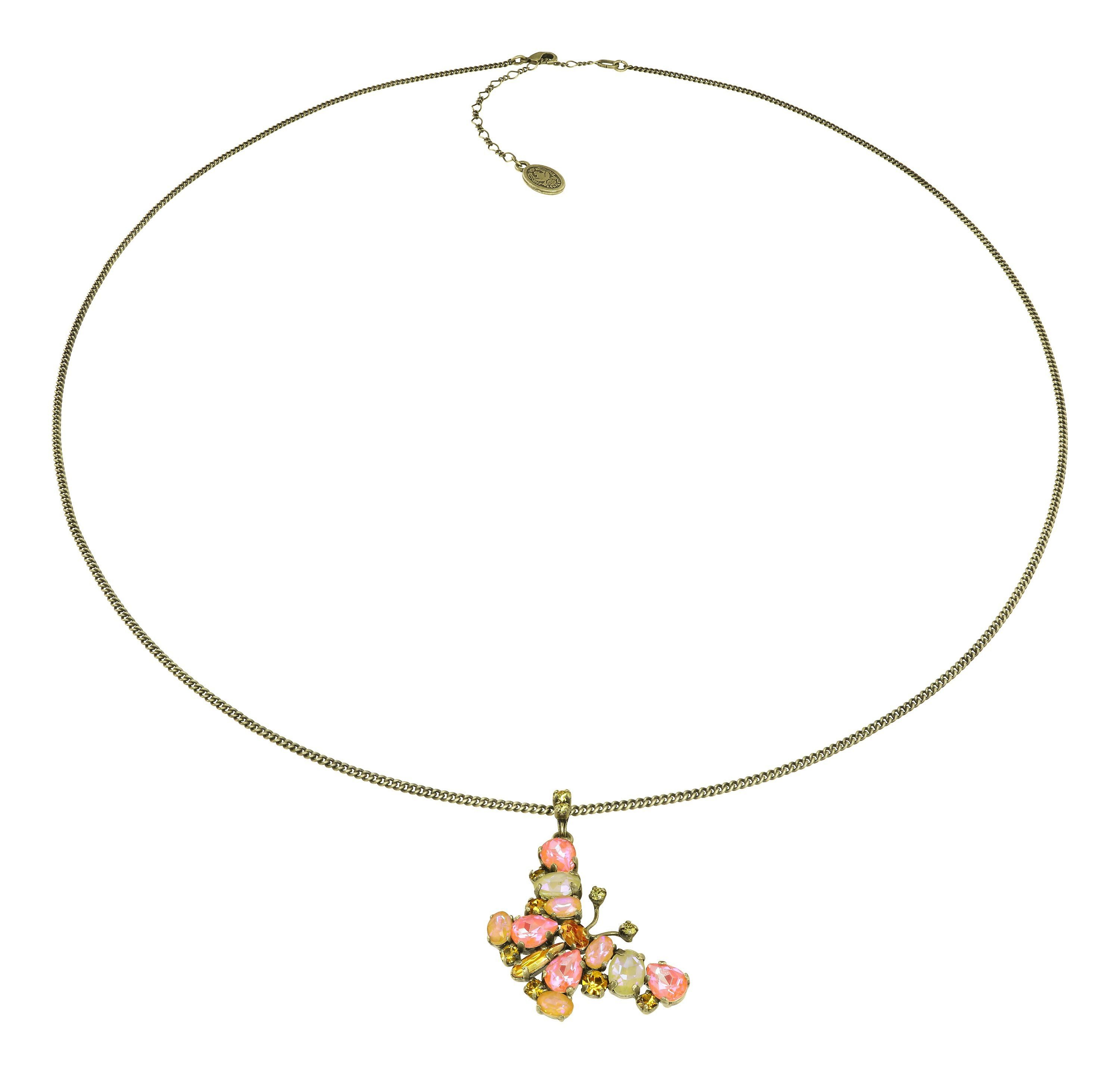 image for Necklace Pendant (Long) Butterfly Dance Yellow / Orange  size L