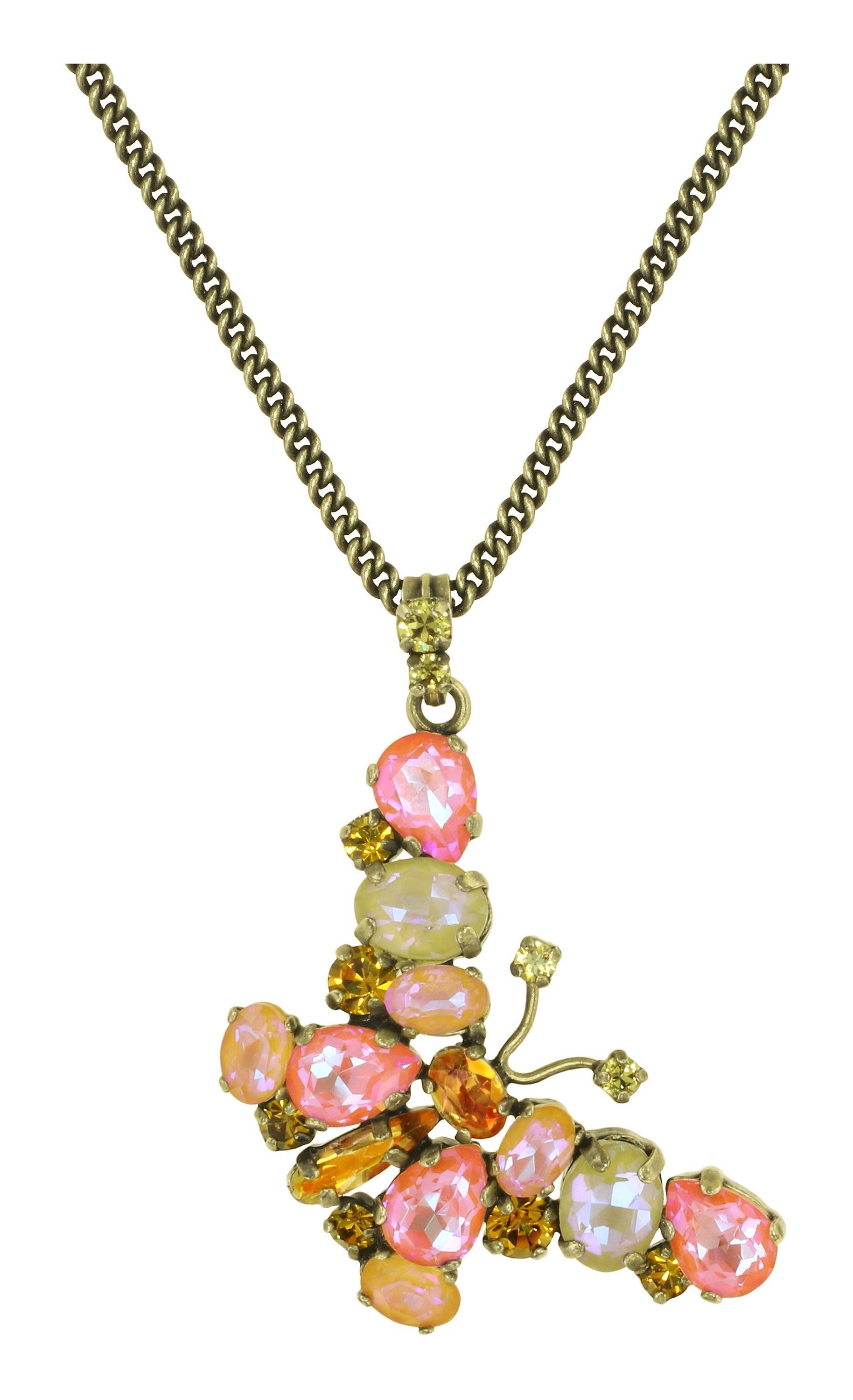 image pour Collier pendant (long) Butterfly Dance Jaune / Orange  size L