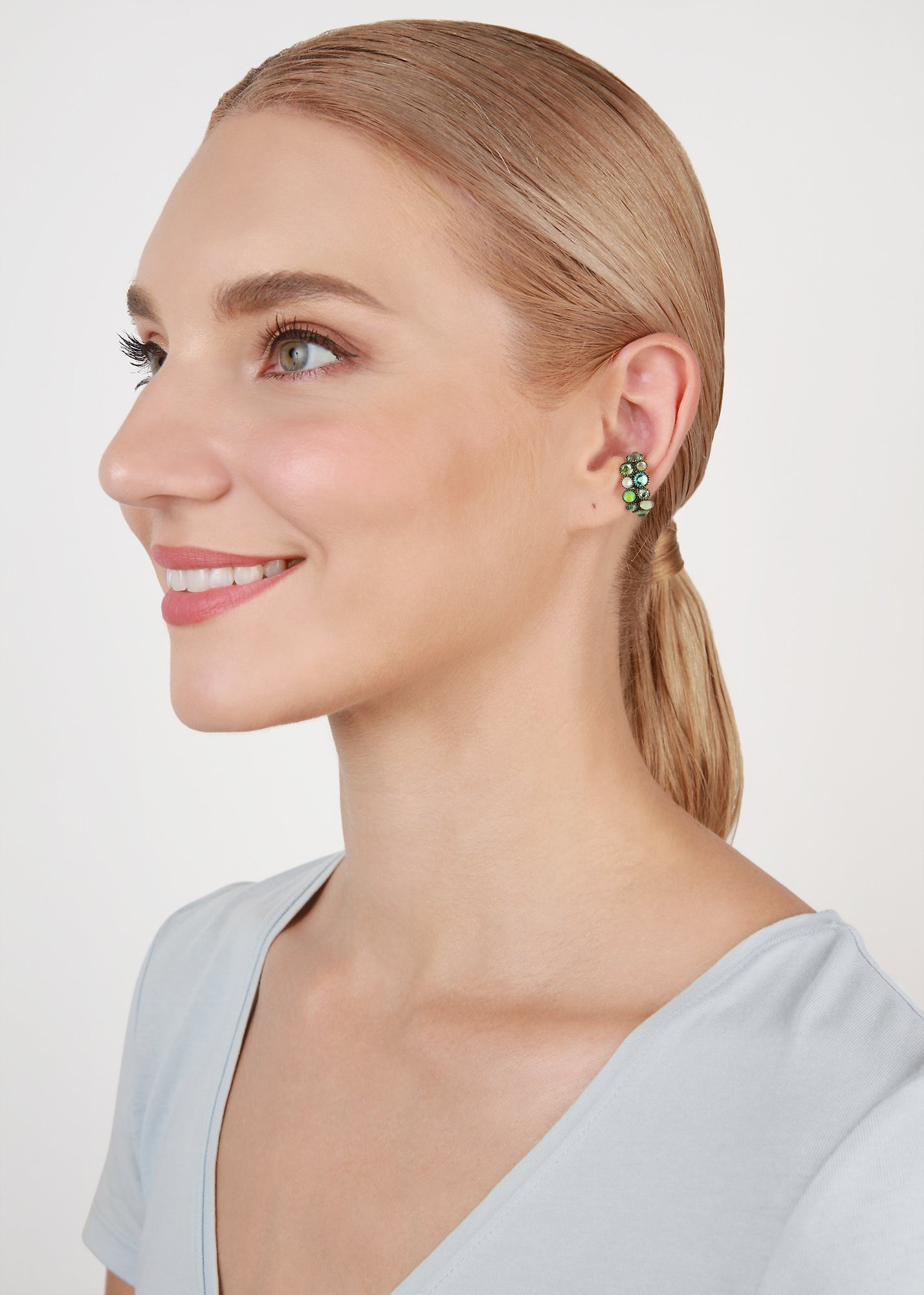 image for Ear Cuff Water Cascade Green  