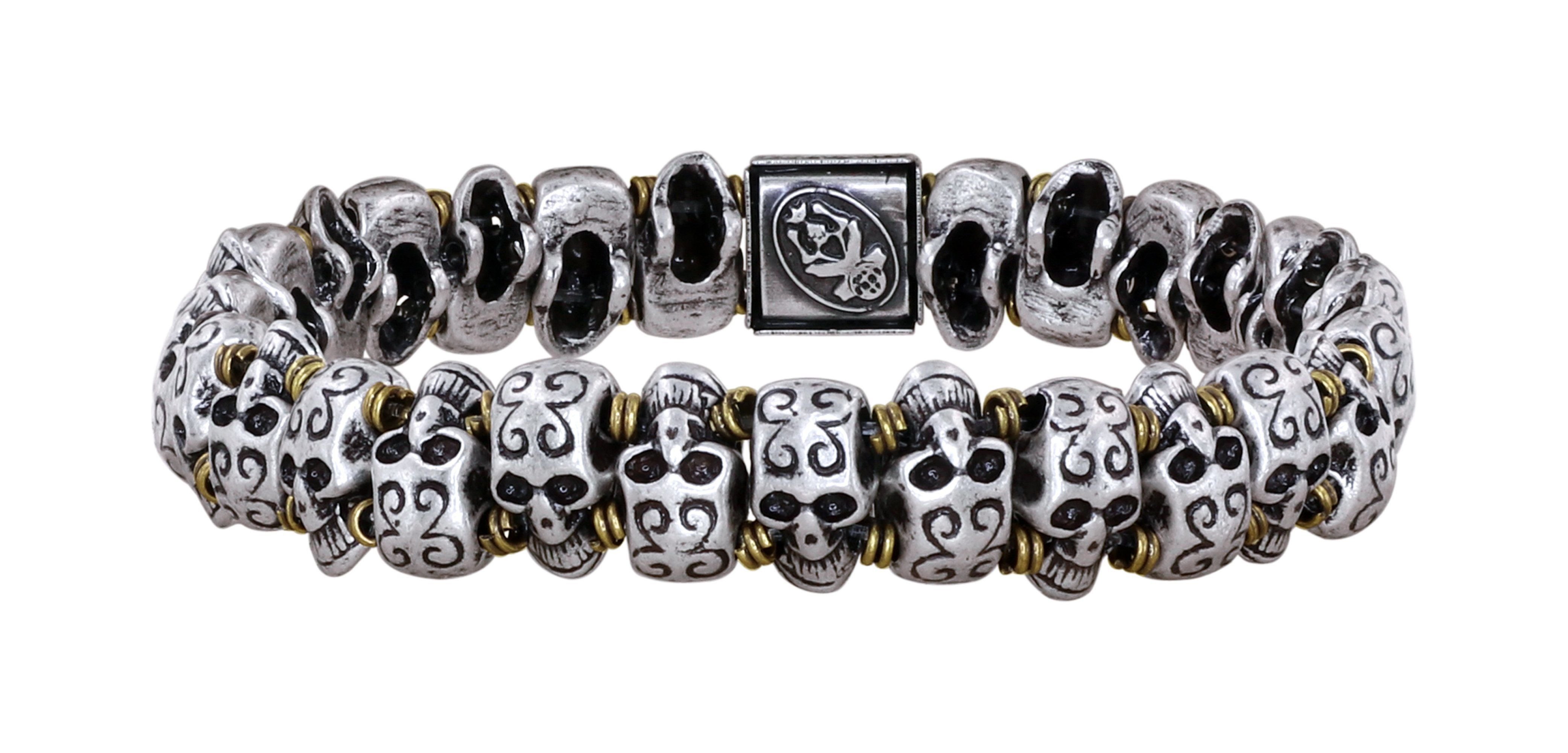 image for Bracelet Elastic Spell on You Silver / Brass  men size