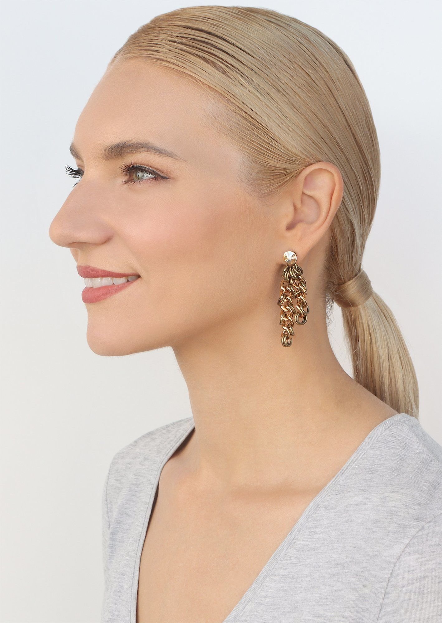 image pour Clou d'oreille pendant Unchained Or  