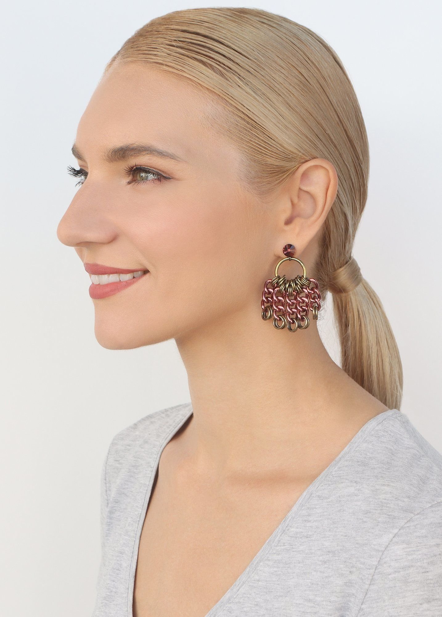 image pour Clou d'oreille pendant Unchained Cuivre  