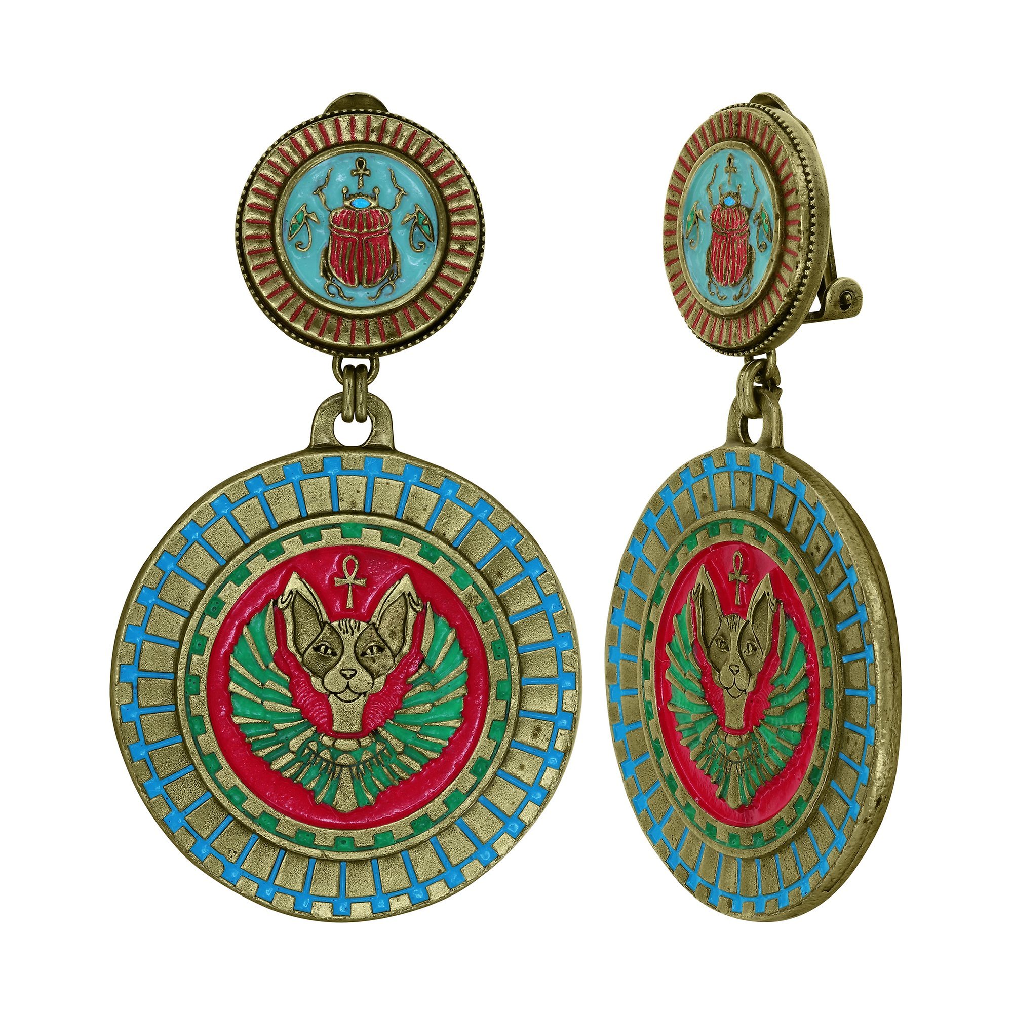 Bild für Ohrring Clip Medallion Multi  size L,S