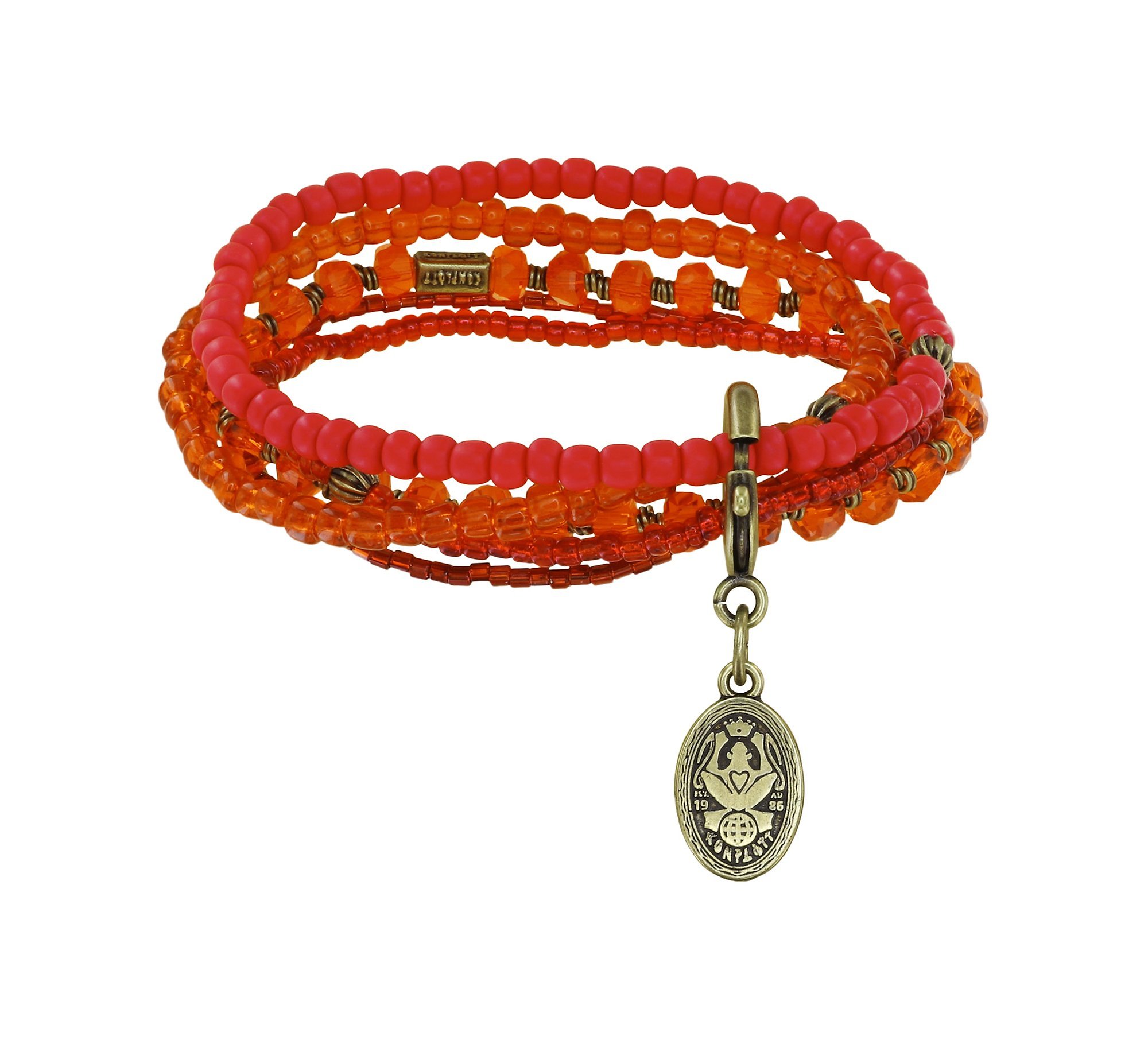 Bild für Armband elastisch Petit Glamour d´Afrique Orange  