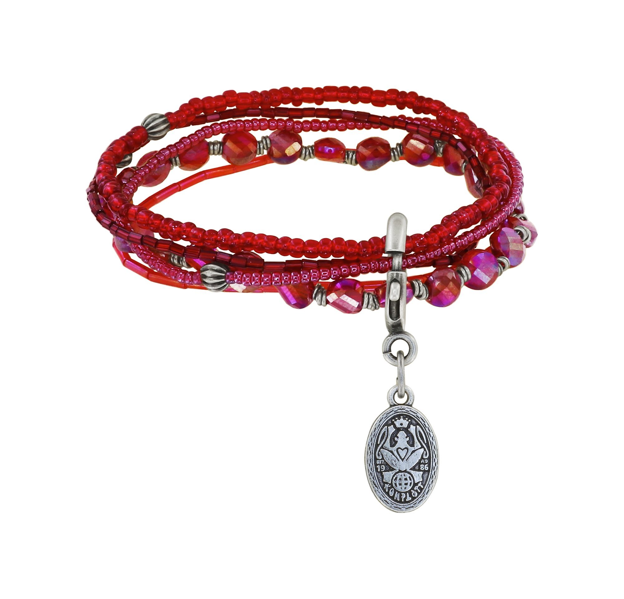 Bild für Armband elastisch Petit Glamour d´Afrique Rot  