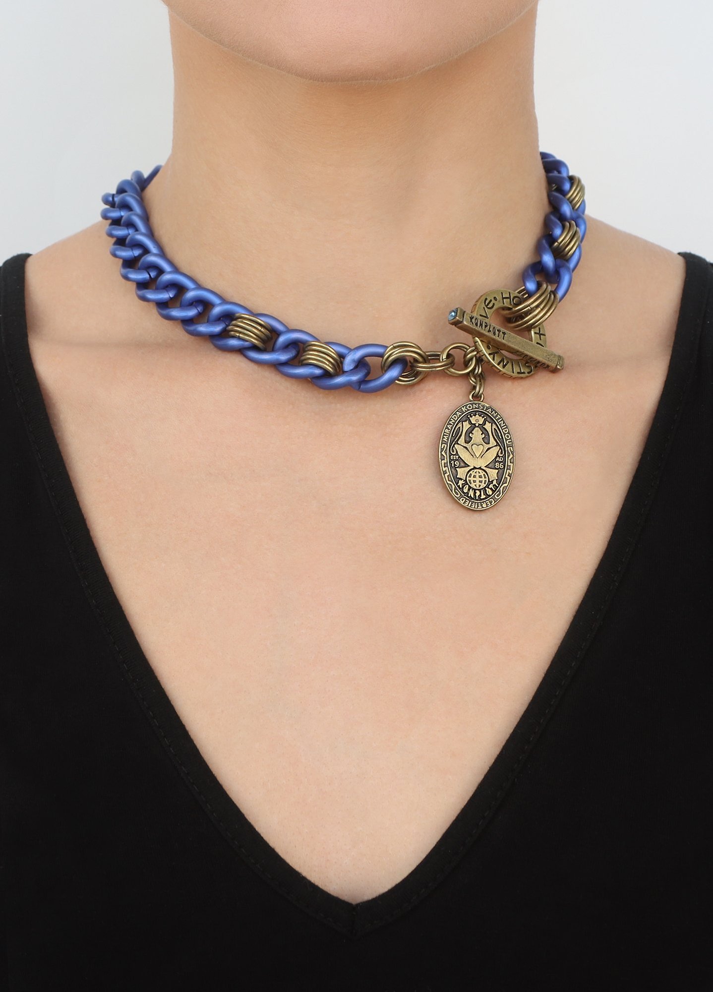image pour Collier Unchained Bleu / Lila  