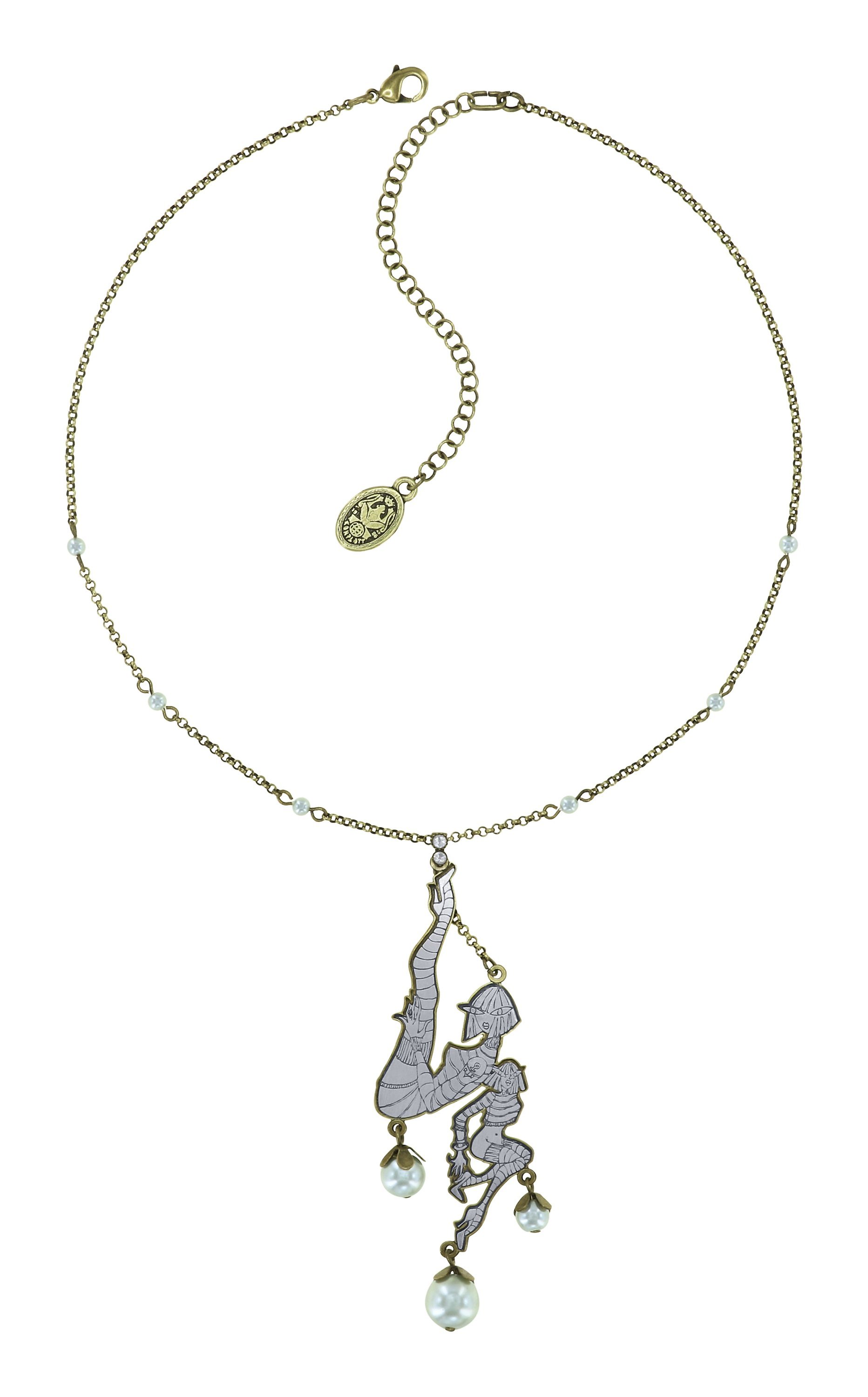 image for Necklace pendant My Bonnie Is Over The Ocean White  