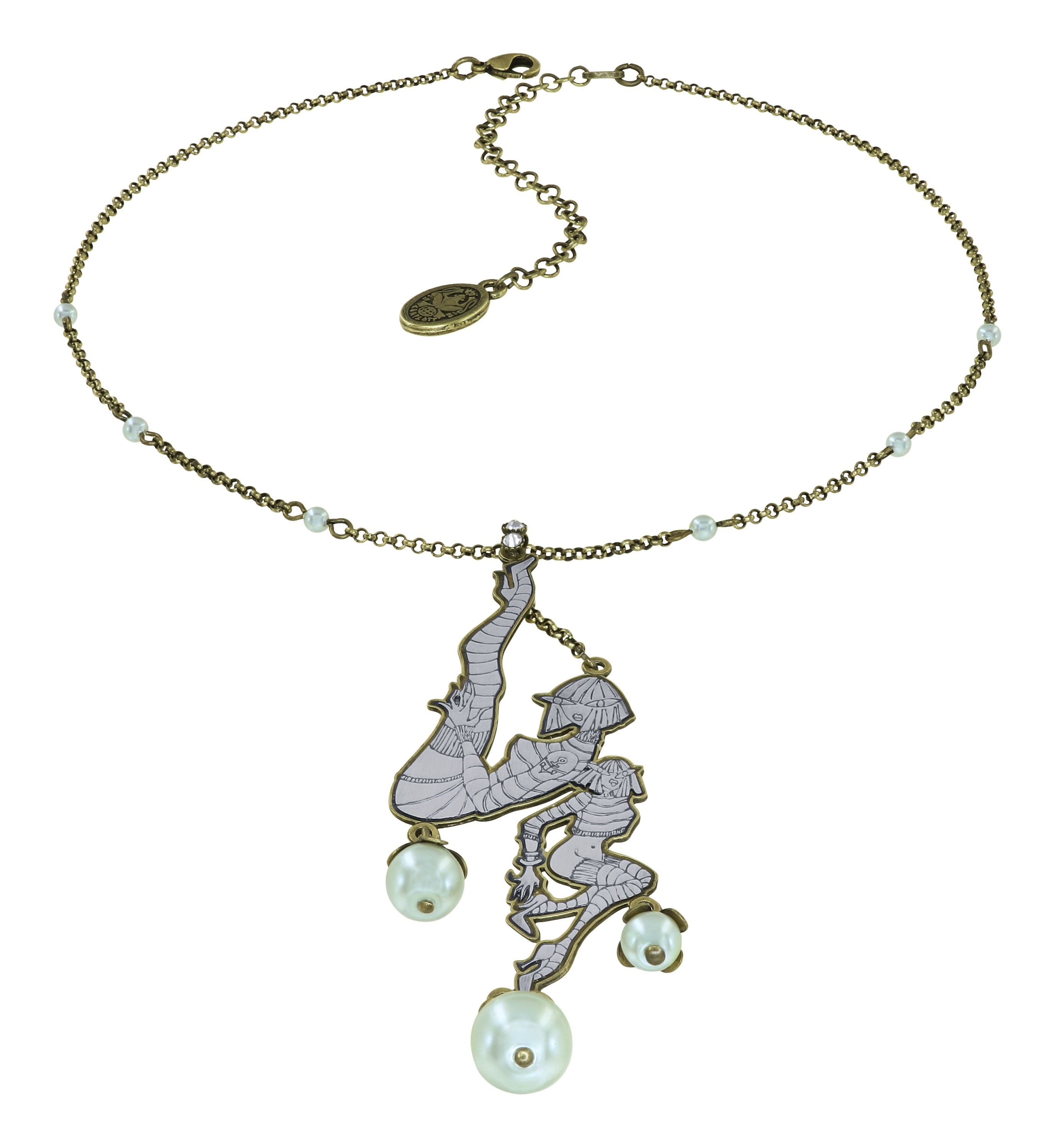 image for Necklace pendant My Bonnie Is Over The Ocean White  