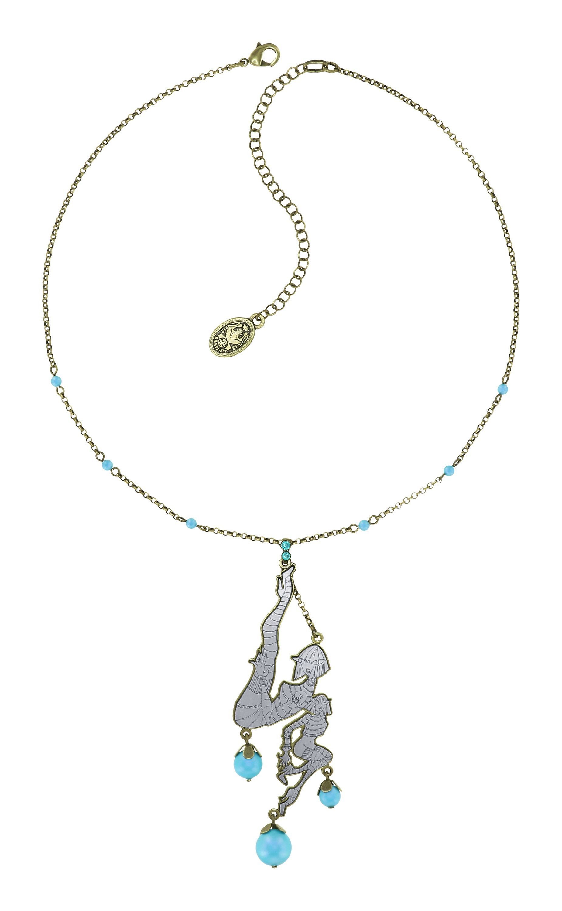 image for Necklace Pendant My Bonnie Is Over The Ocean Blue  