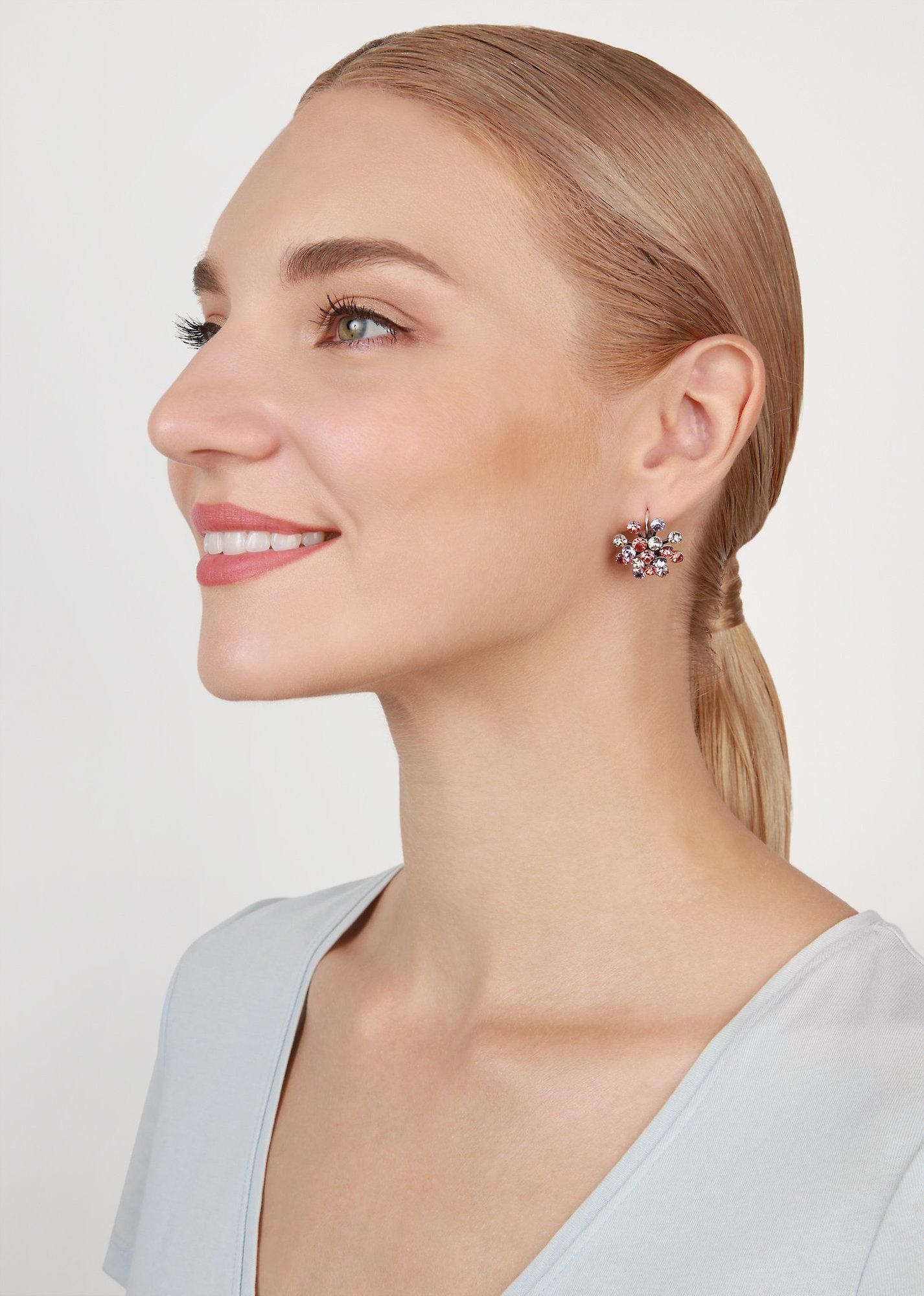 image pour Boucles d'oreilles Eurowire Magic Fireball Beige / Coralline / Lila  Classic Size (21mm Ø)