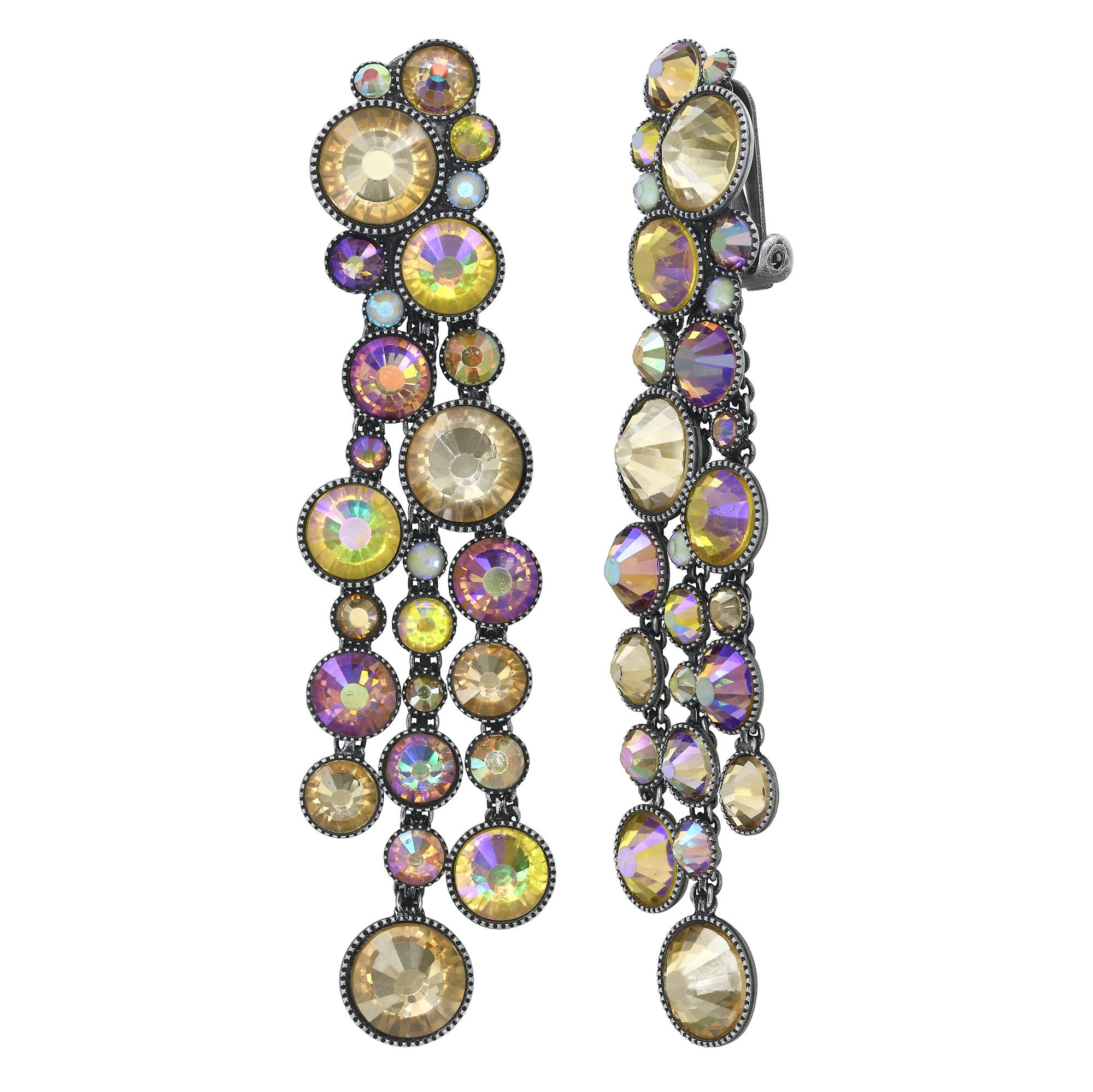 Bild für Ohrring Clip  Water Cascade Glam Gelb  