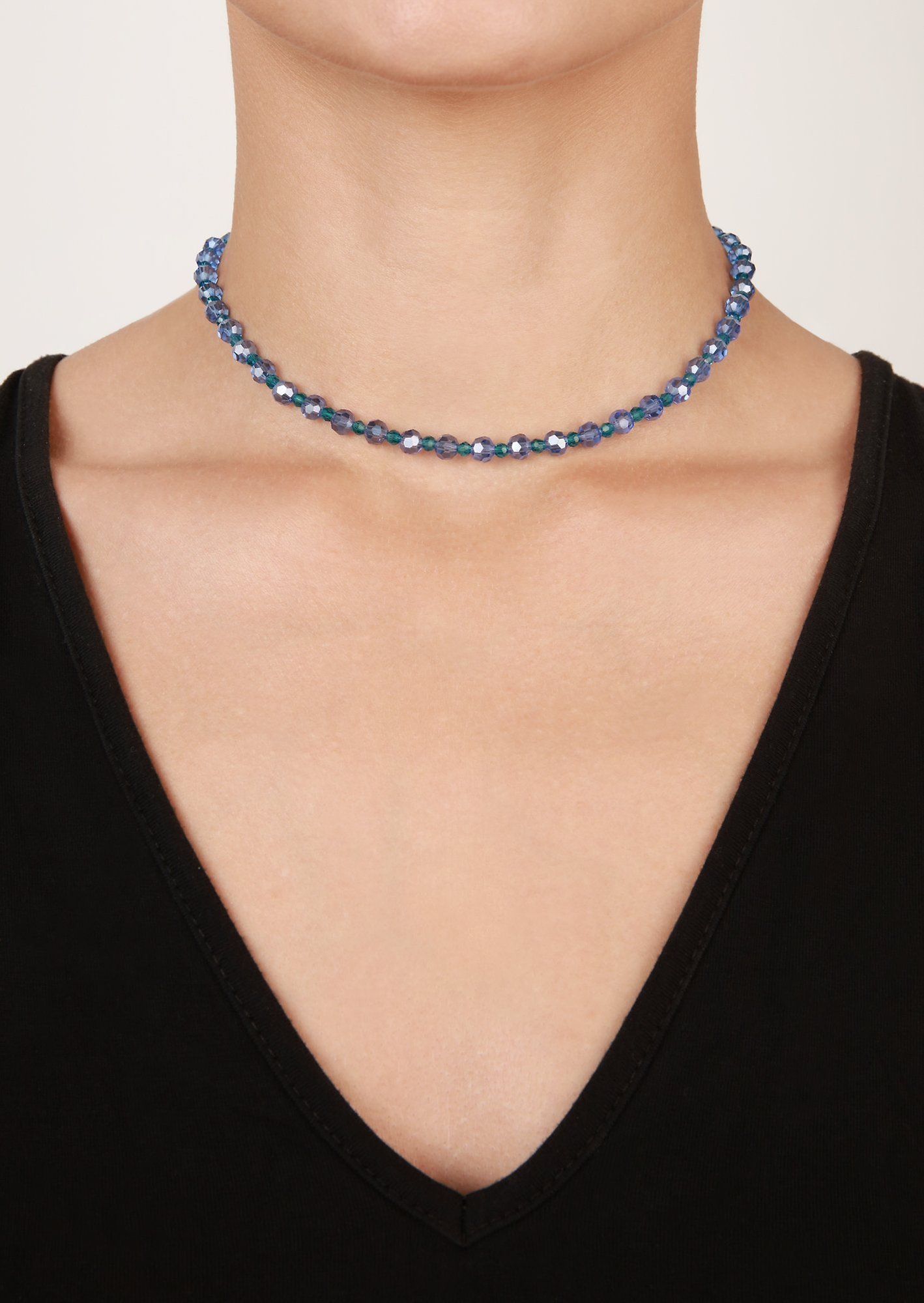 Bild für Halskette Bead Snake Jelly Blau / Grün  