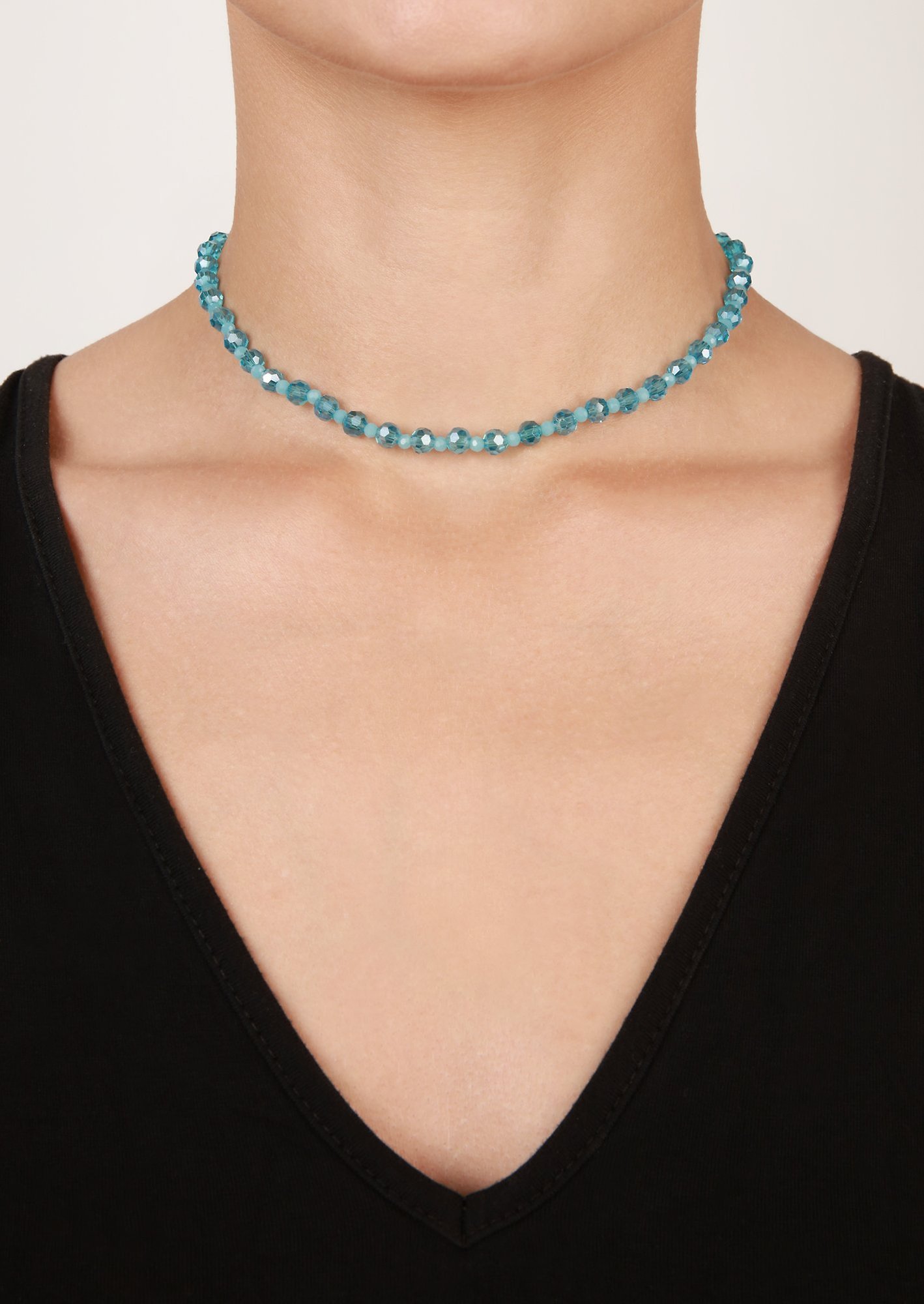 image pour Collier Bead Snake Jelly Bleu / Vert  