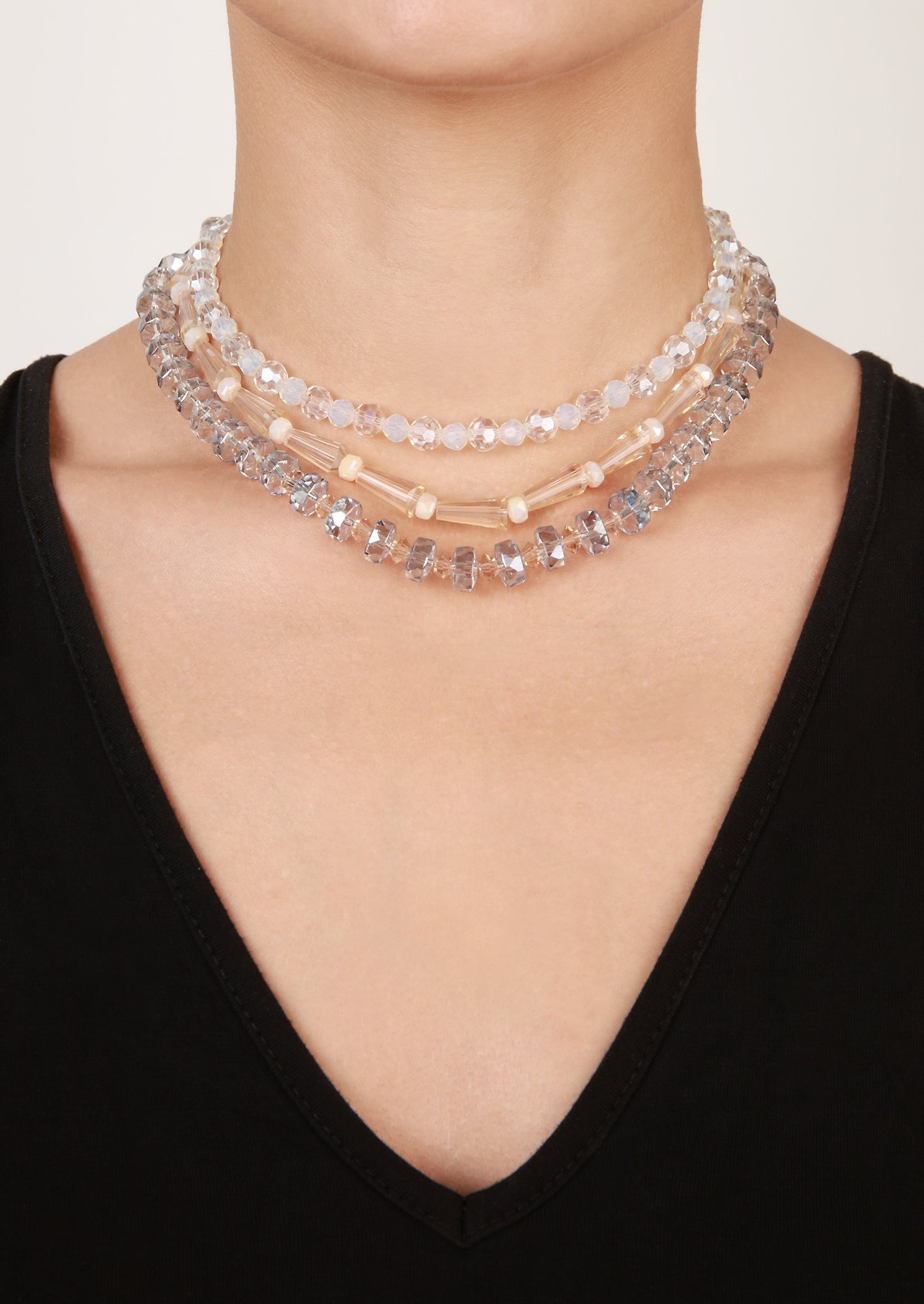 Kép Necklace Bead Snake Jelly White  