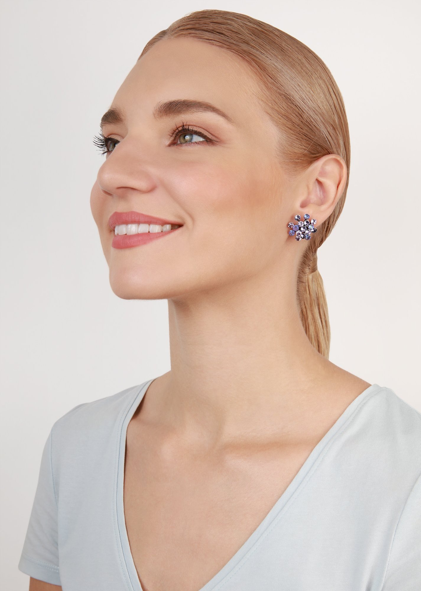 image for Earring Stud Magic Fireball Lila  Classic Size (21mm Ø)