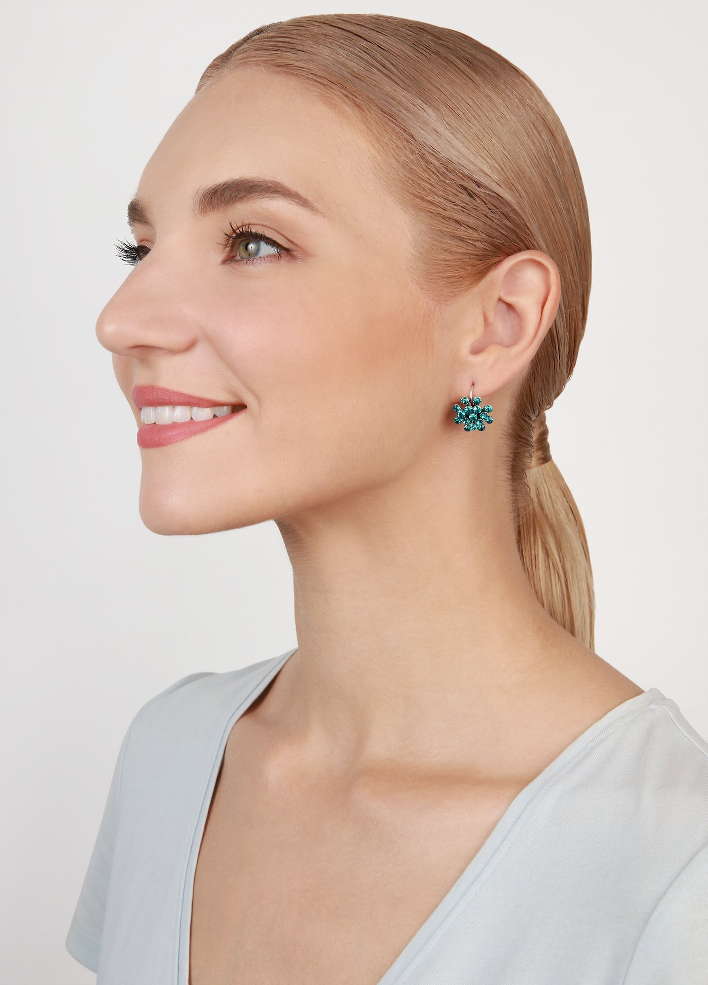 image for Earring Eurowire Magic Fireball Blue / Green  mini