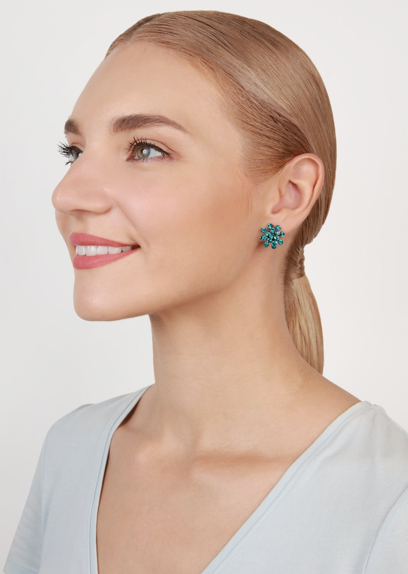 image pour Boucles d'oreilles Clip Magic Fireball Bleu / Vert  mini