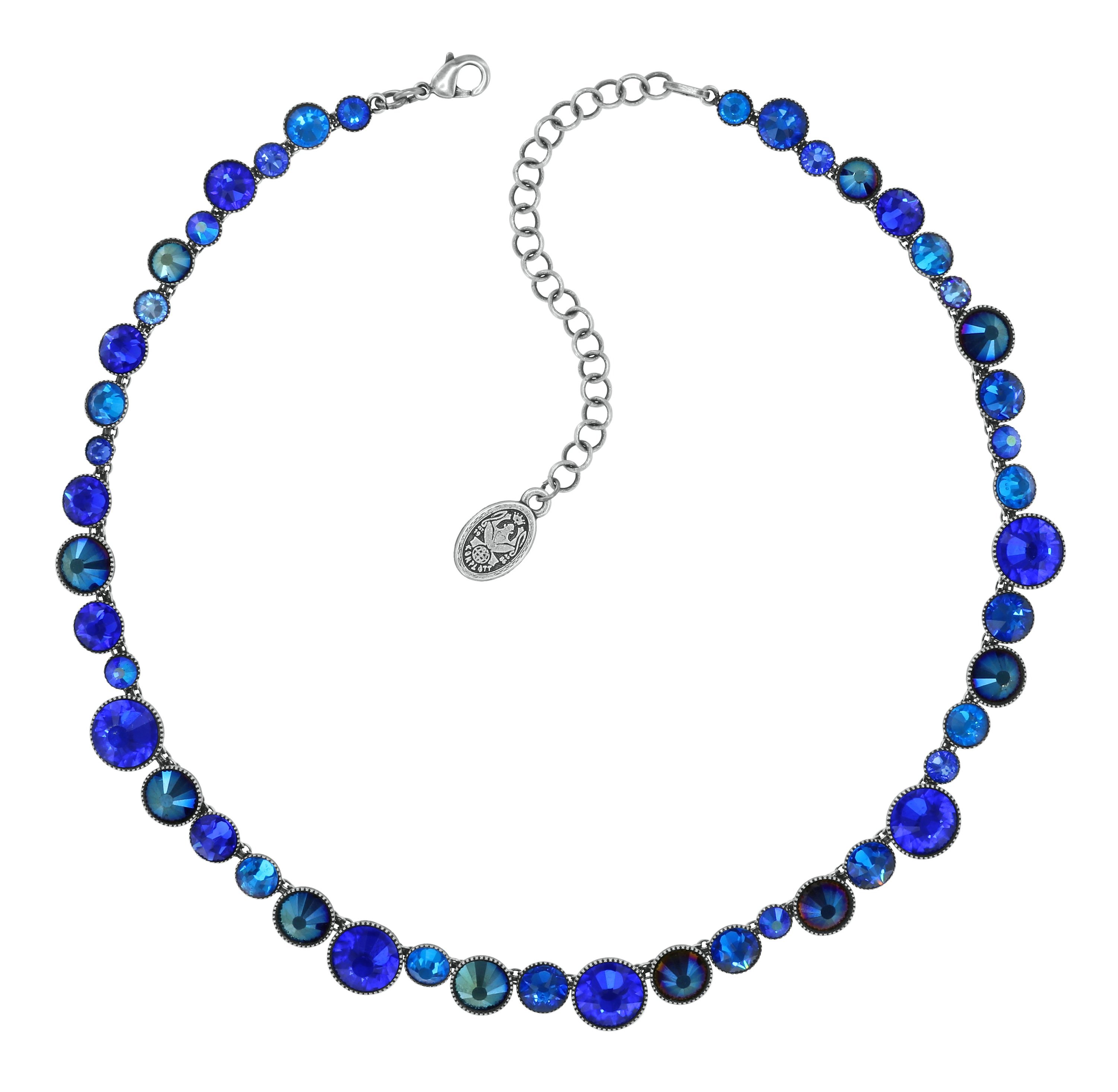 image pour Collier Water Cascade Glam Bleu Foncé  