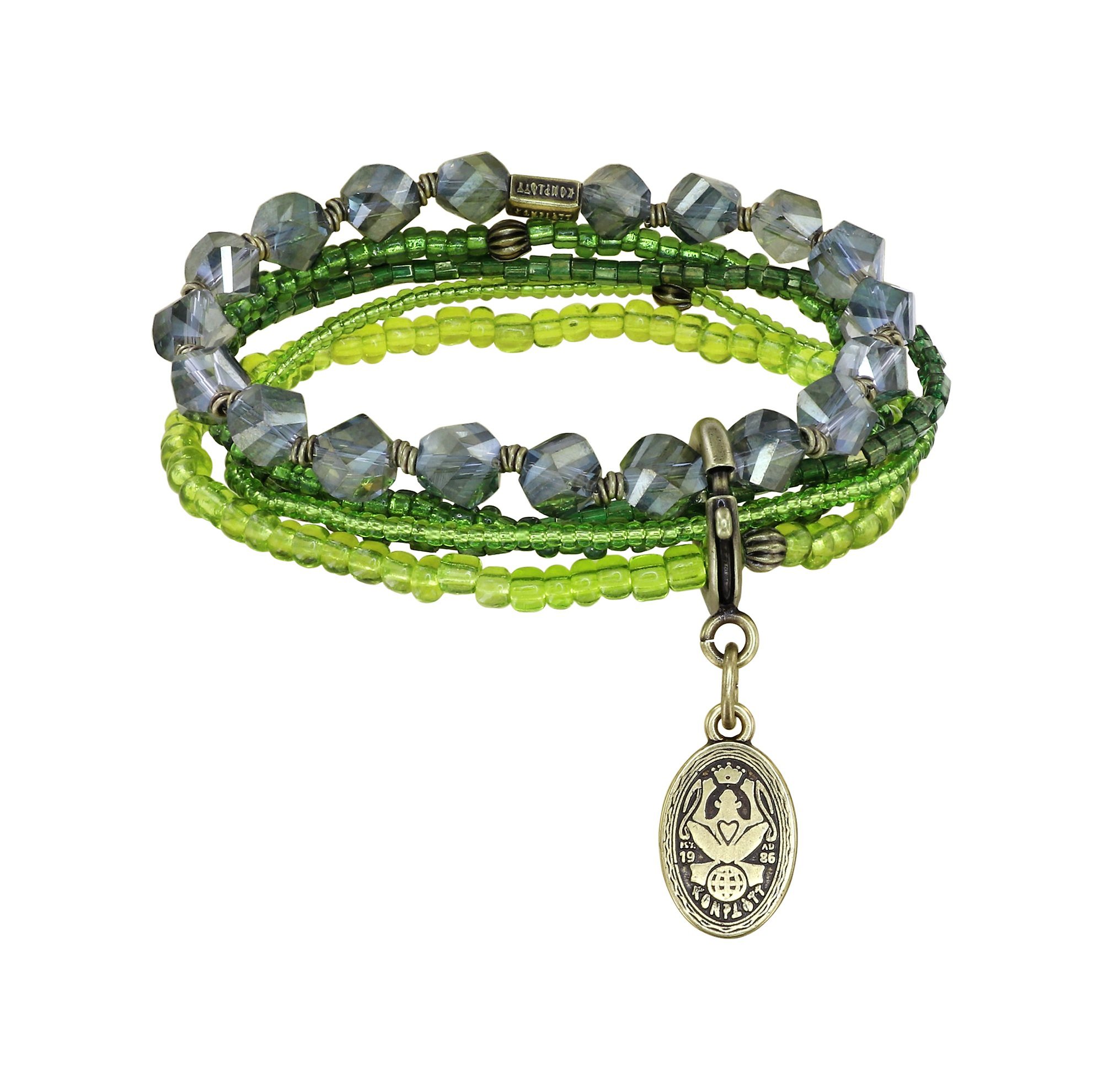 image for Bracelet Elastic Petit Glamour d´Afrique Green  