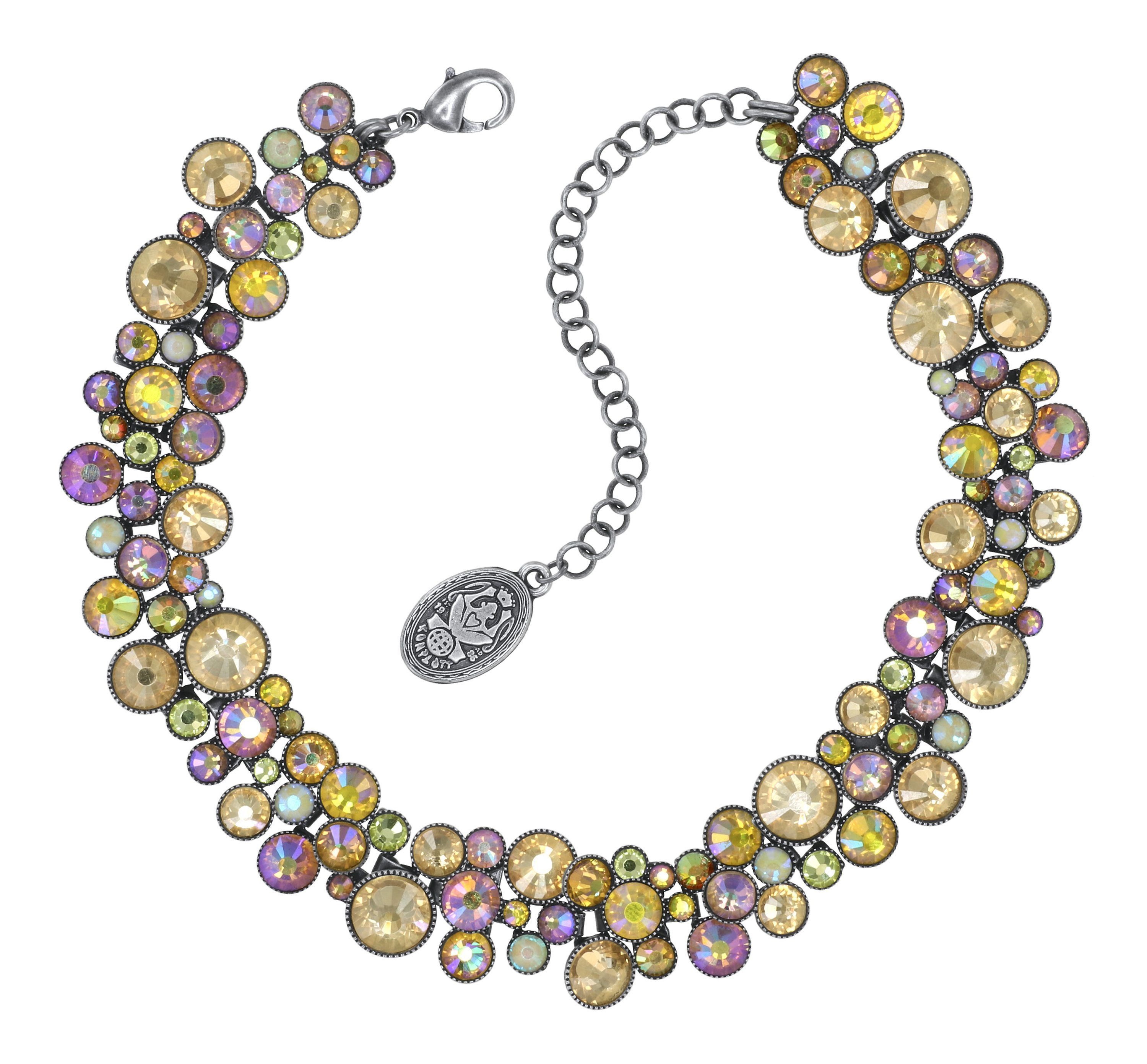 image for Necklace Choker Water Cascade Glam Yellow  