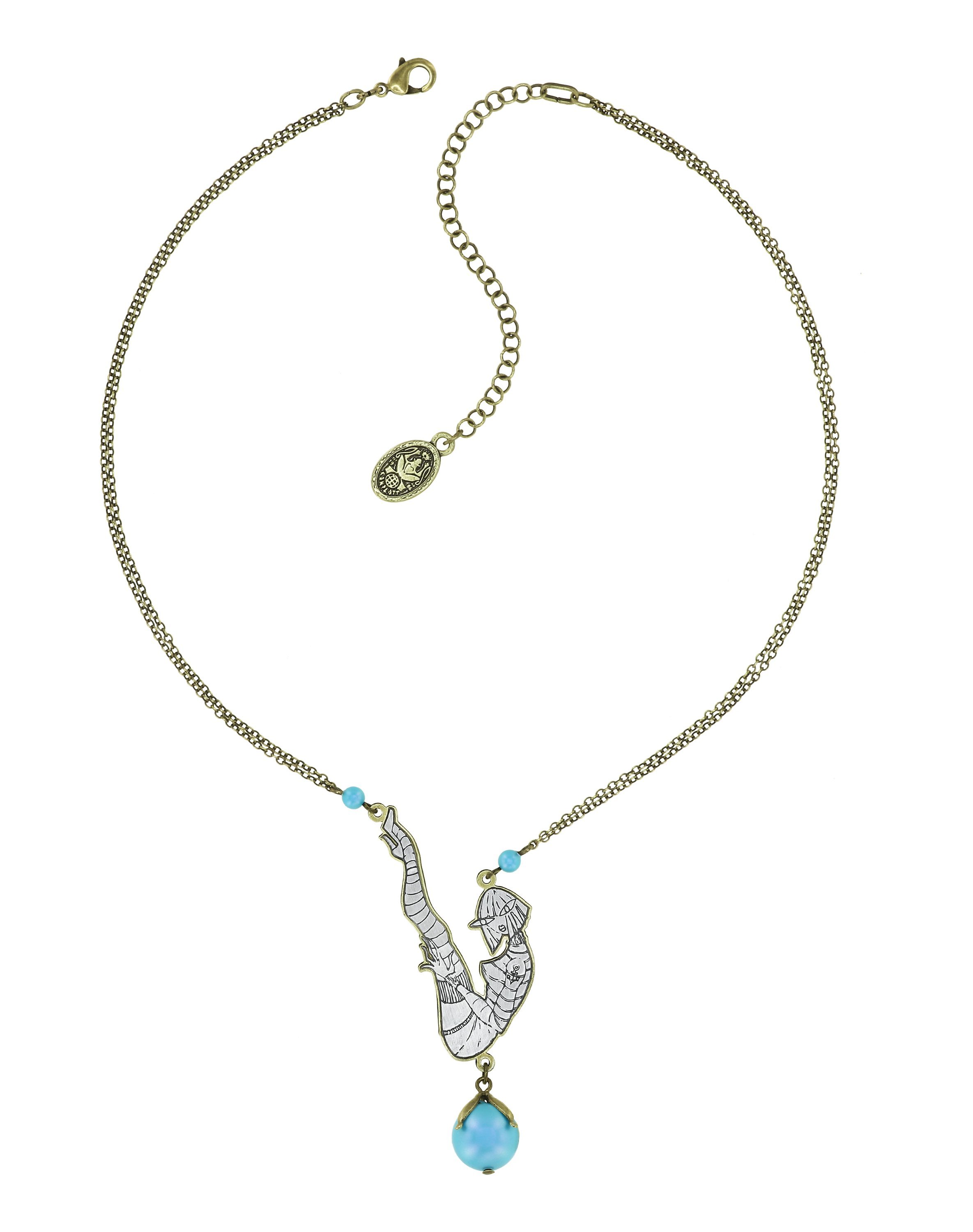 image pour Collier My Bonnie Is Over The Ocean Bleu  