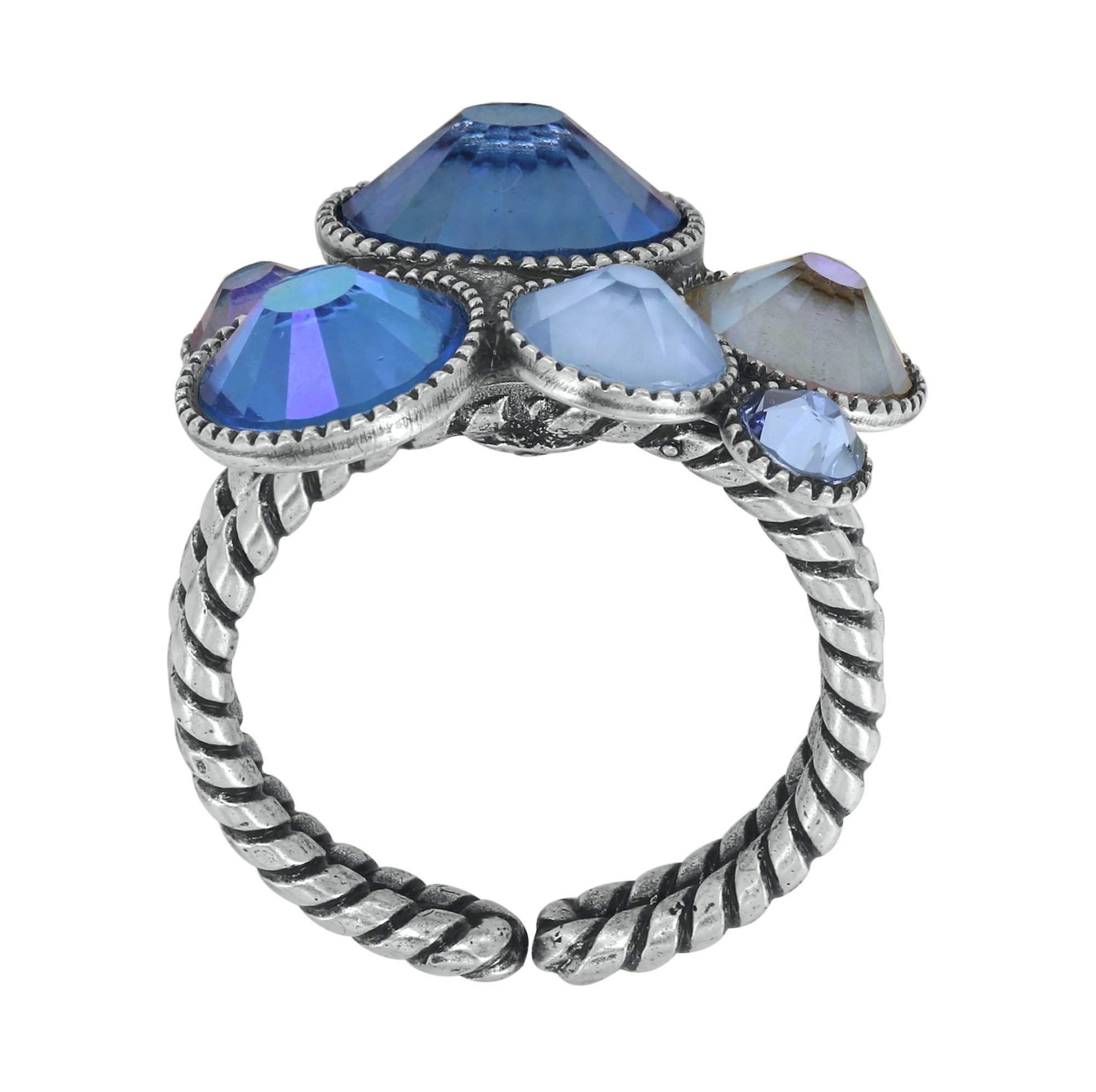Bild für Ring Water Cascade Glam Hellblau  