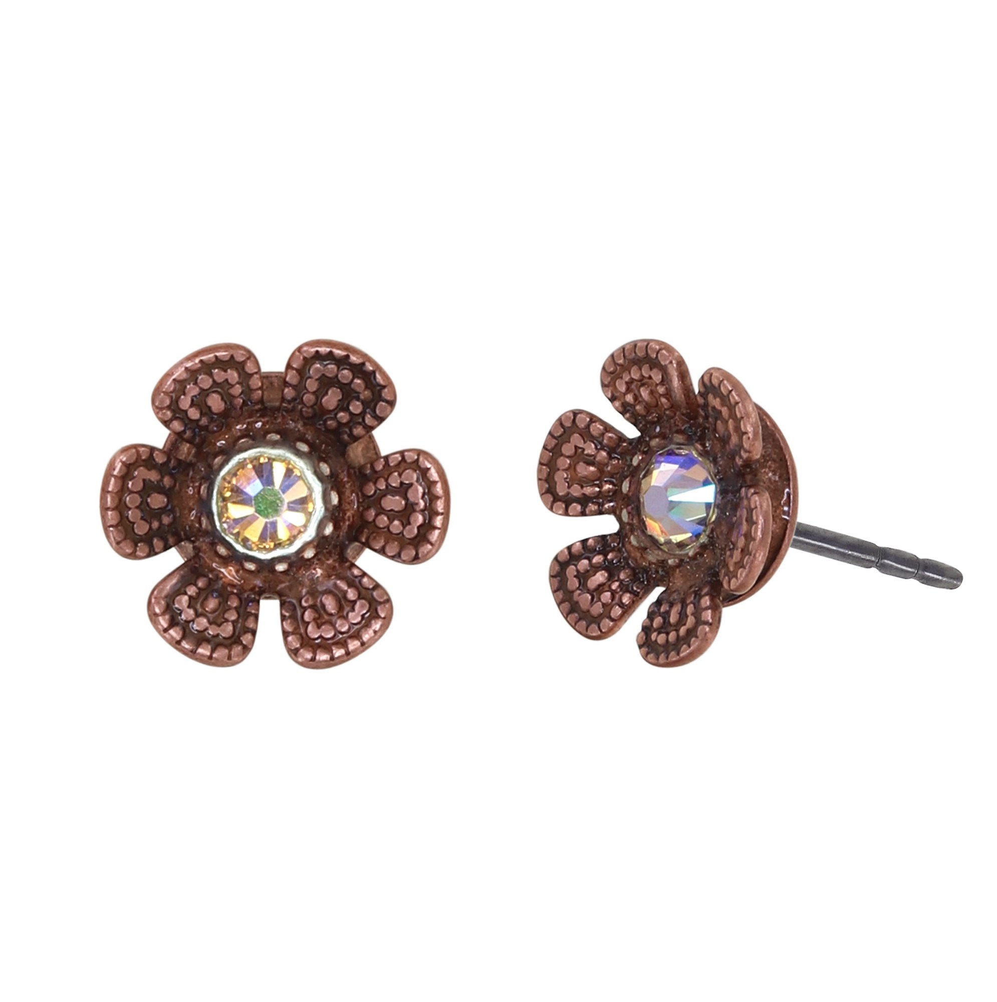 Bild für Ohrstecker Love, Shine and Flowers Pink  