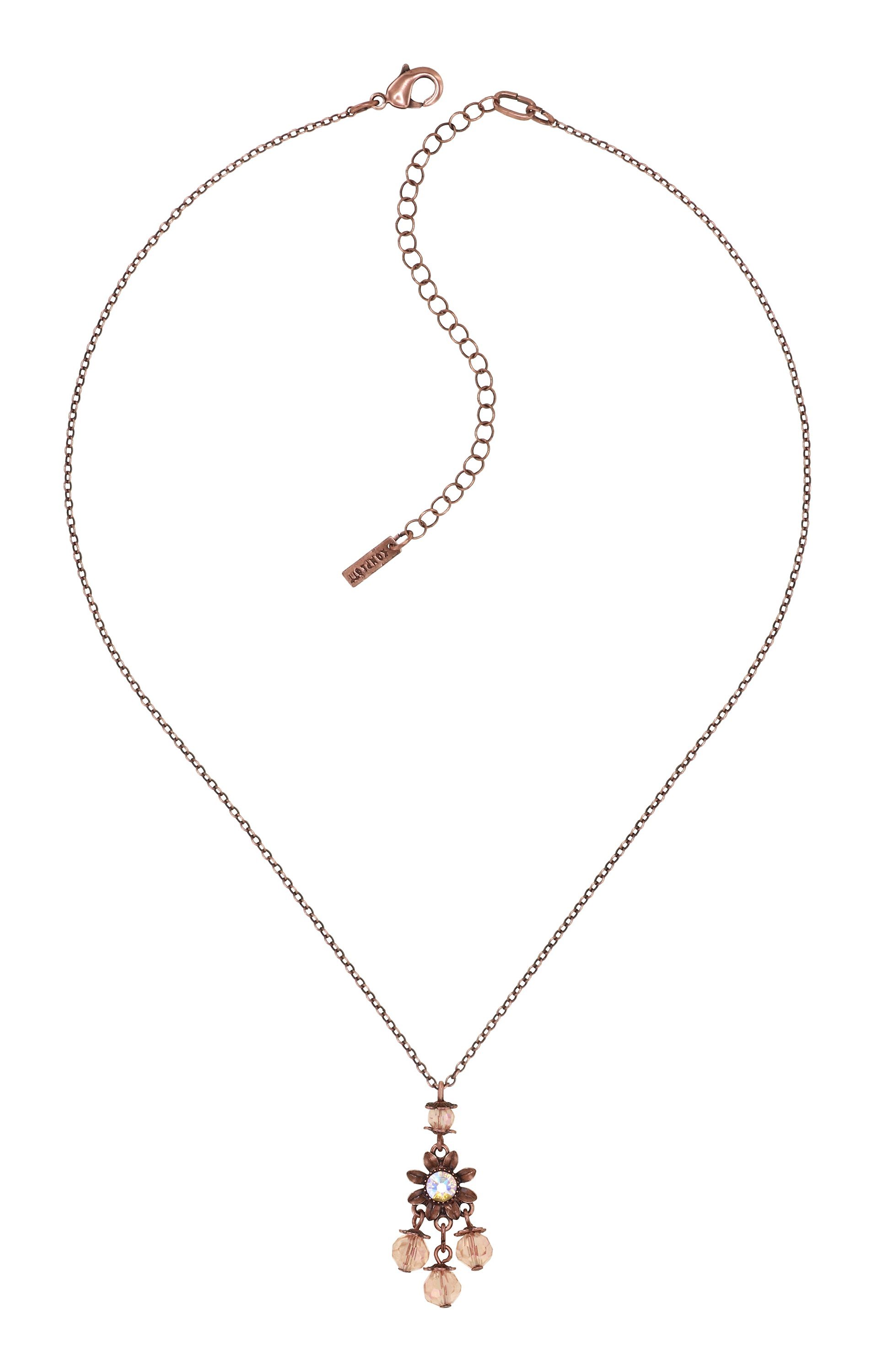 image pour Collier pendant Love, Shine and Flowers Rose  