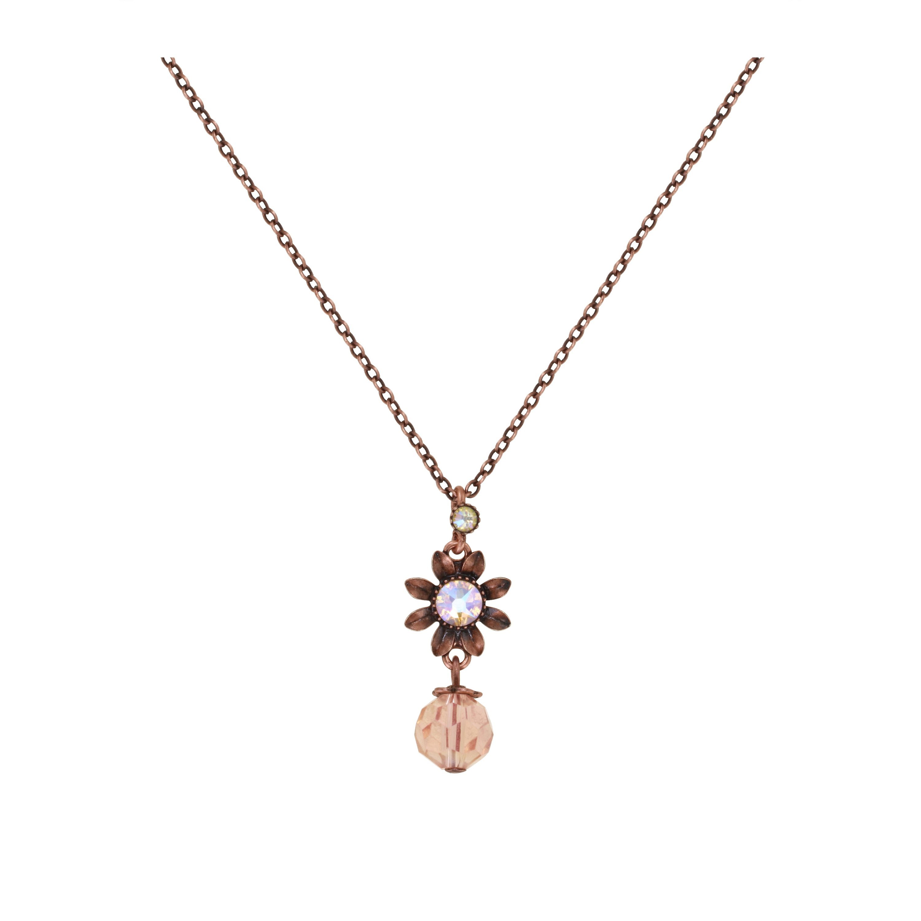 image pour Collier pendant Love, Shine and Flowers Rose  