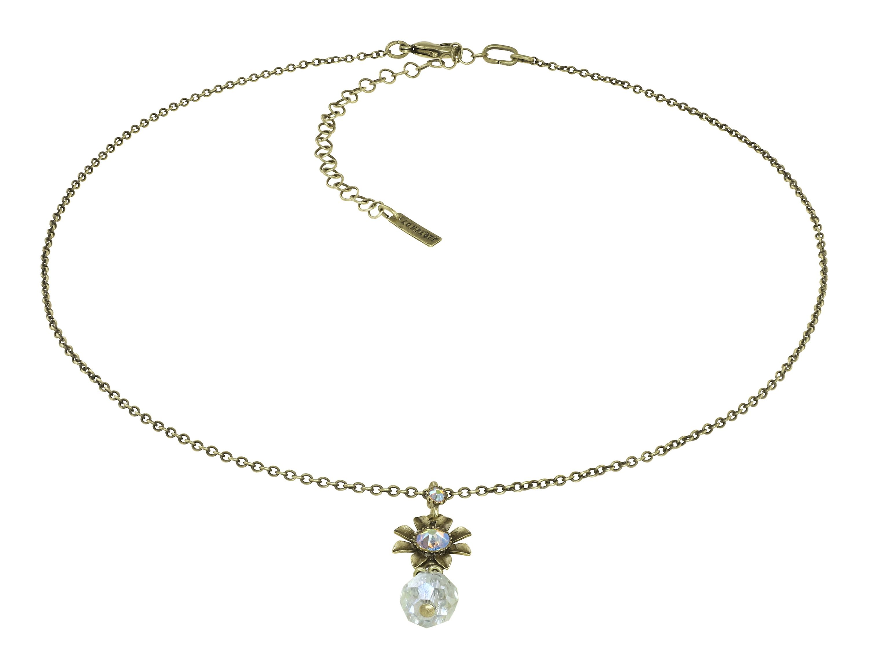 image pour Collier pendant Love, Shine and Flowers Beige / Jaune  